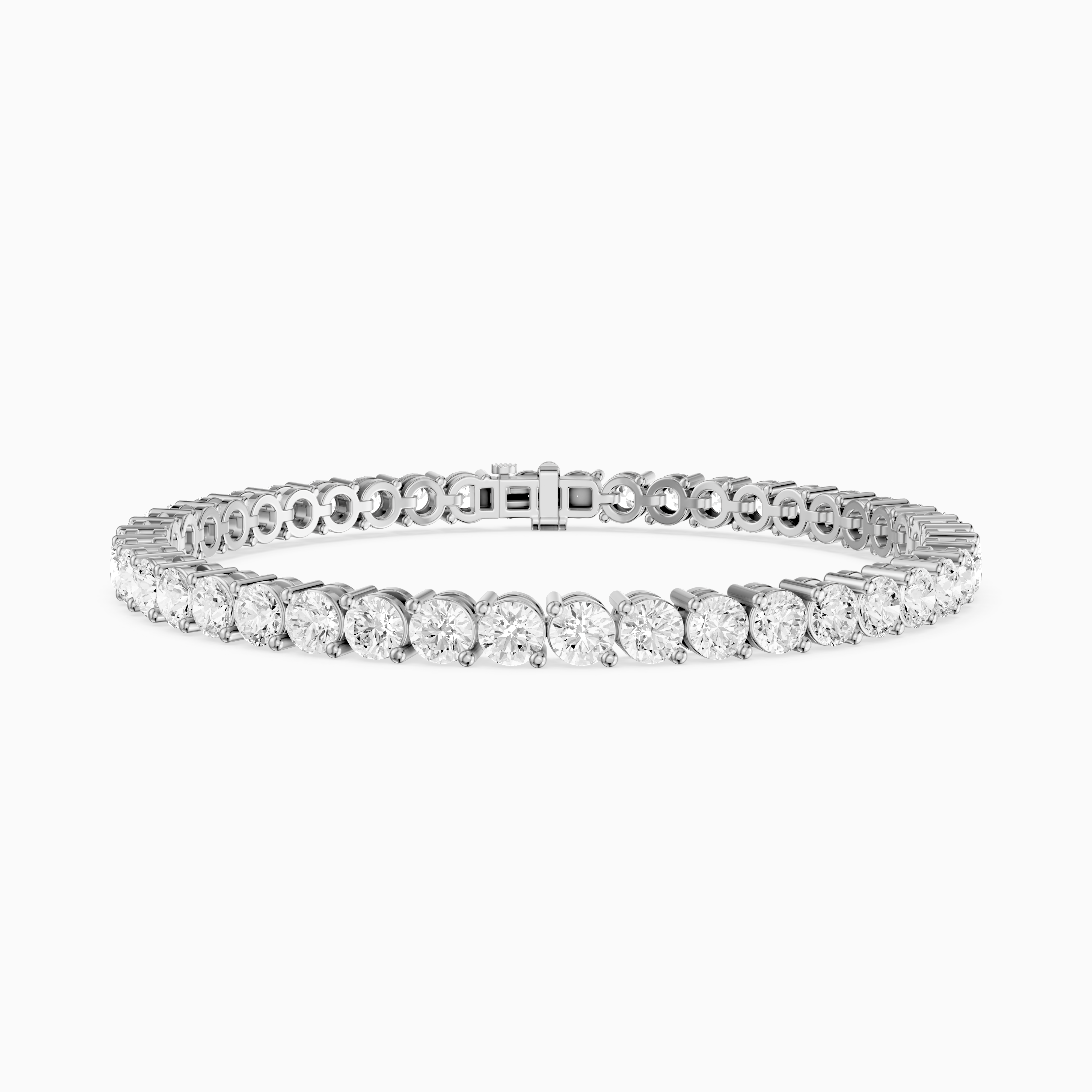 Manon Round Lab Grown Diamond Two Prong Tennis Bracelet