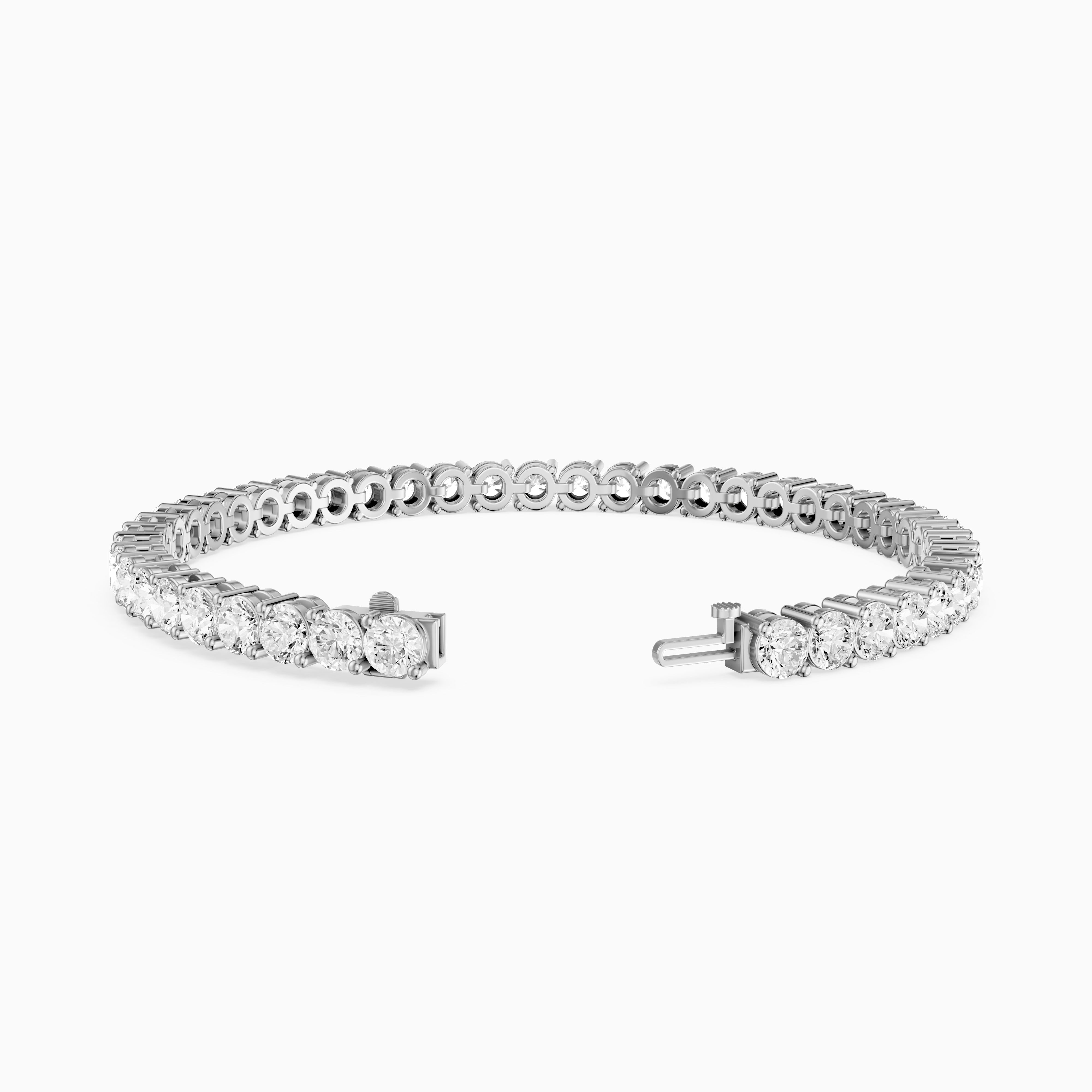 Manon Round Lab Grown Diamond Two Prong Tennis Bracelet