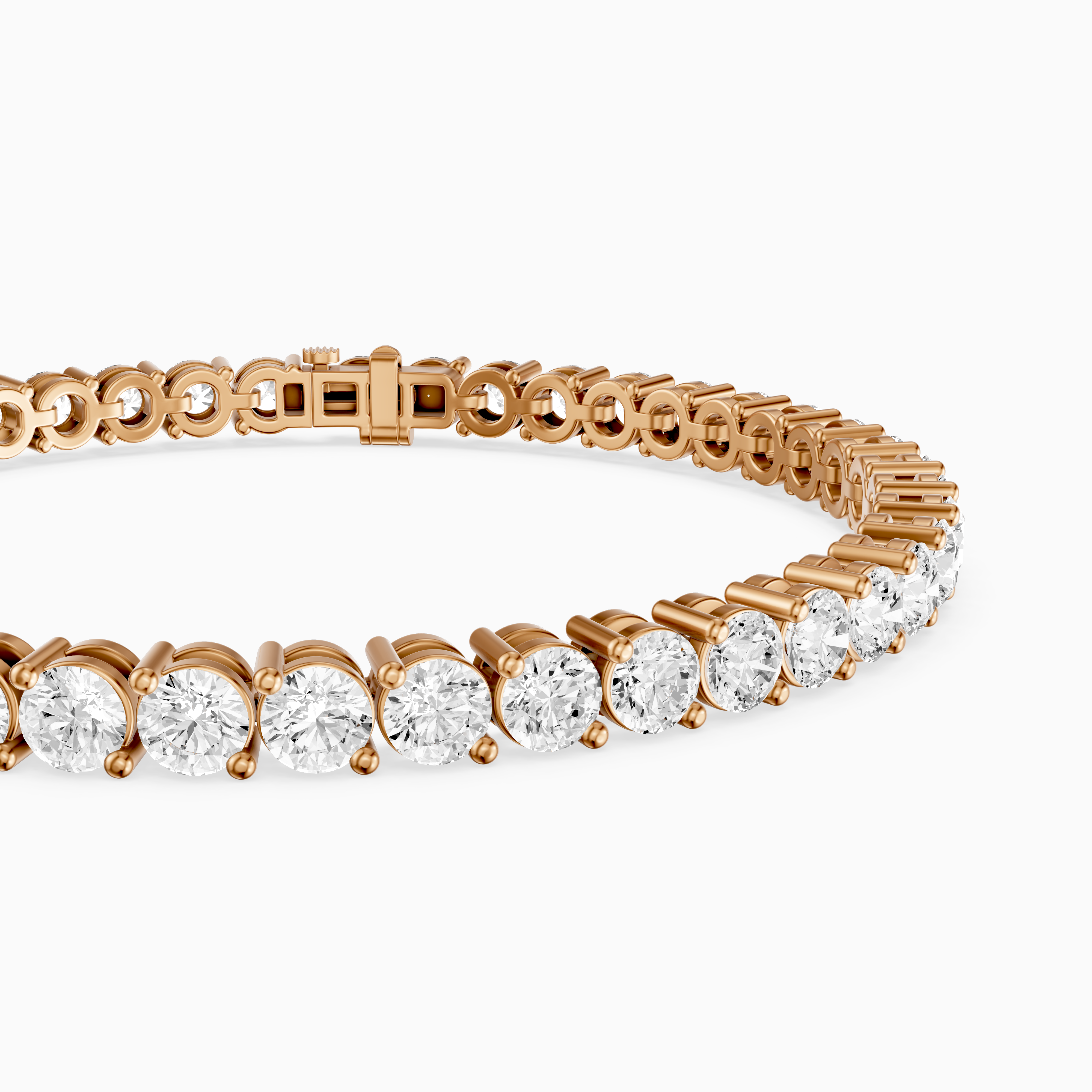 Manon Round Lab Grown Diamond Two Prong Tennis Bracelet