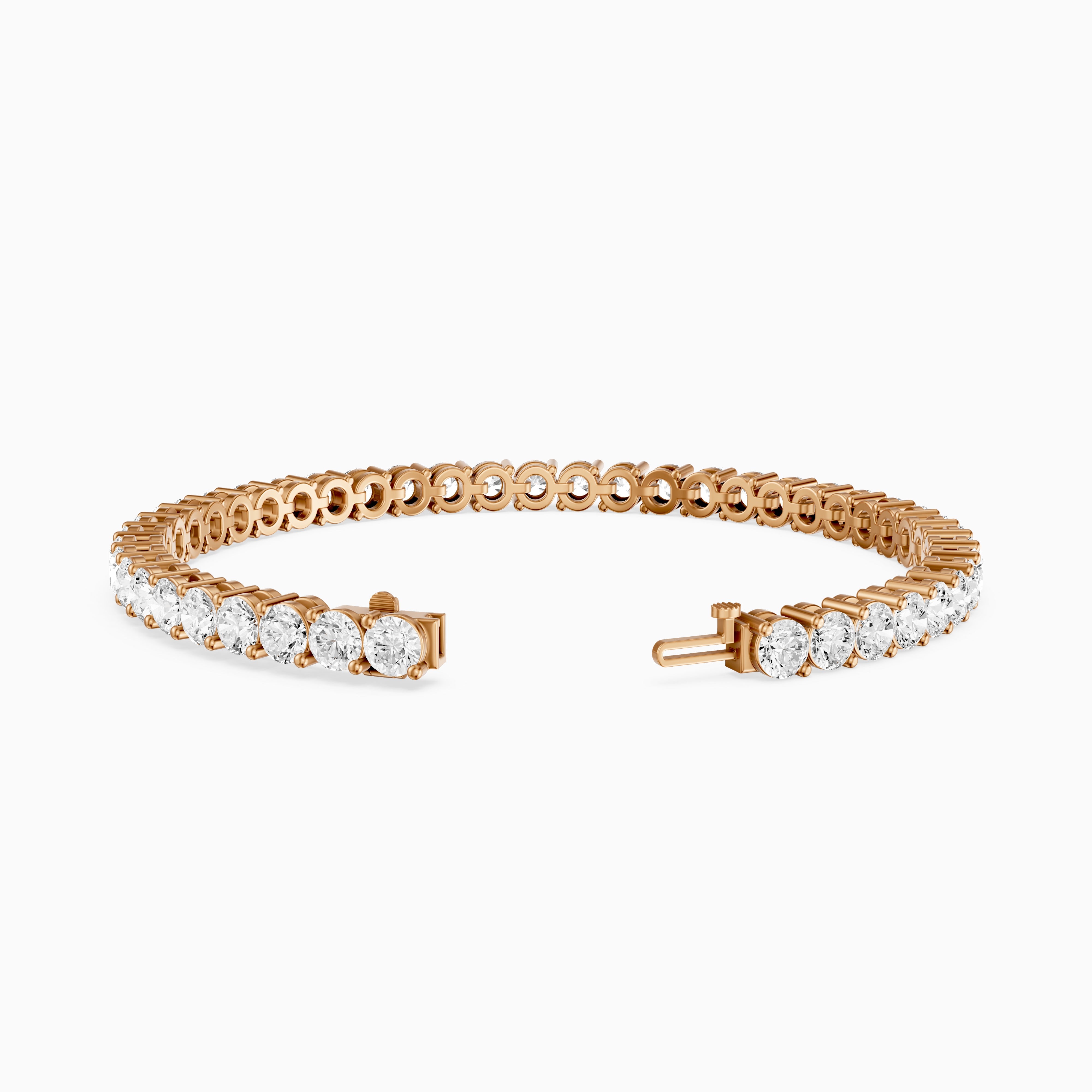 Manon Round Lab Grown Diamond Two Prong Tennis Bracelet
