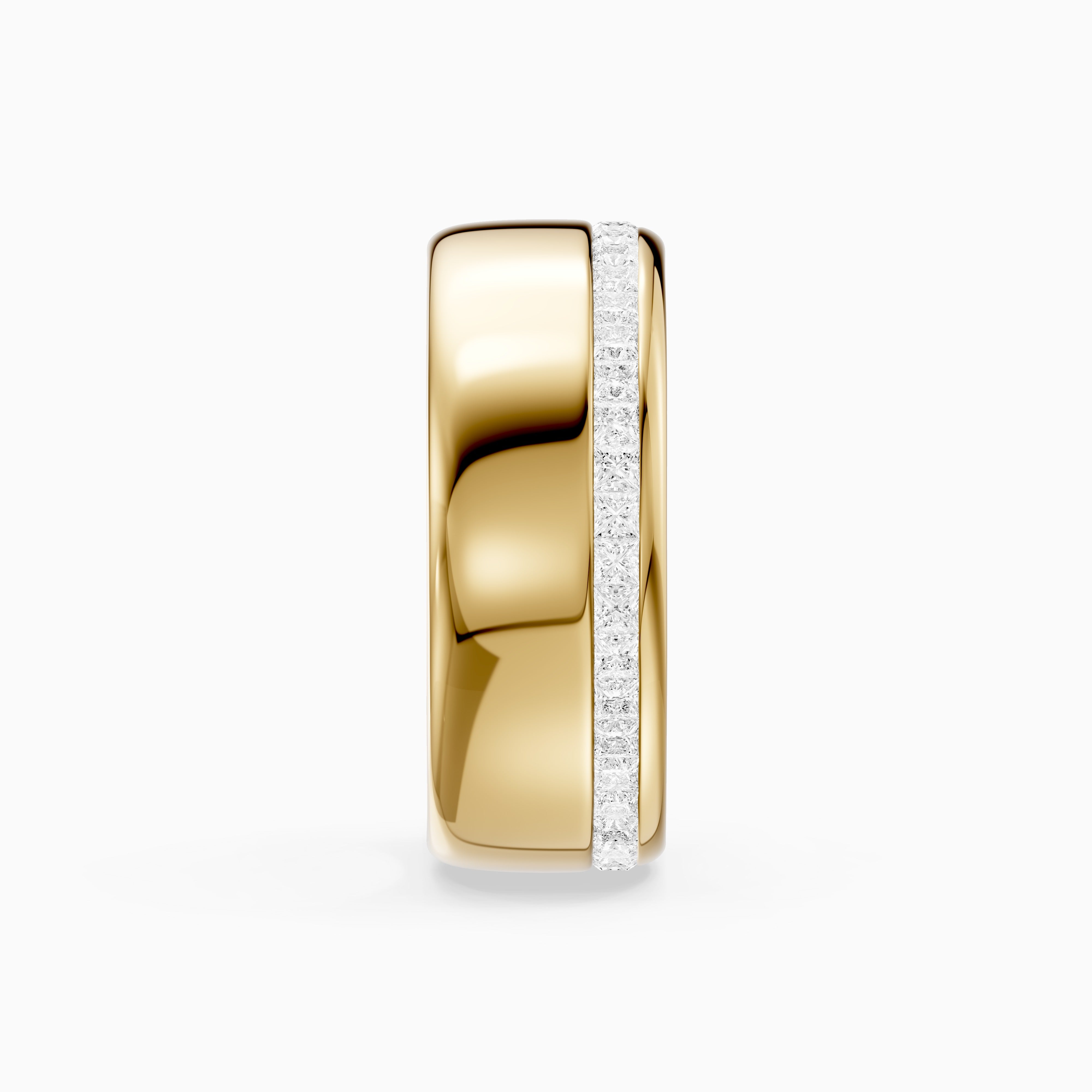 Bellamy Princess Cut Lab Grown Diamond Channel Set Cigar Band