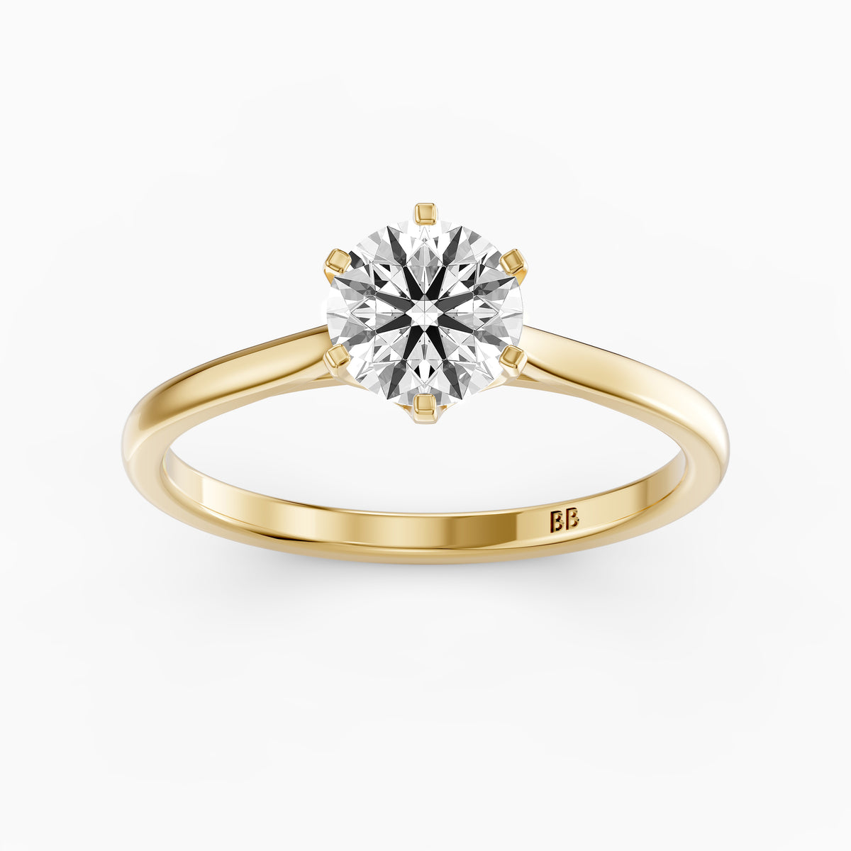 Amelia Round Cut Solitaire Lab Grown Diamond Engagement Ring