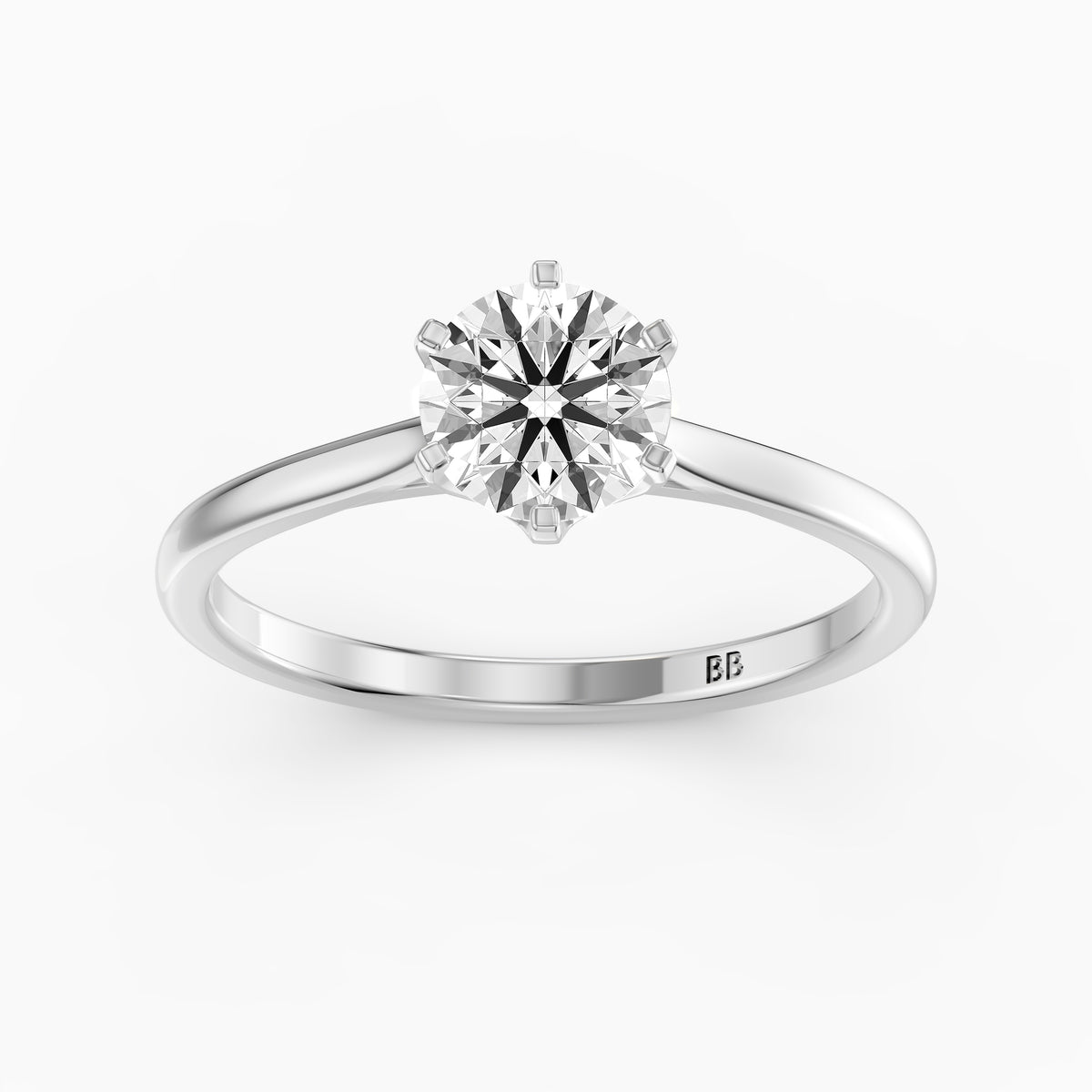 Amelia Round Cut Solitaire Lab Grown Diamond Engagement Ring