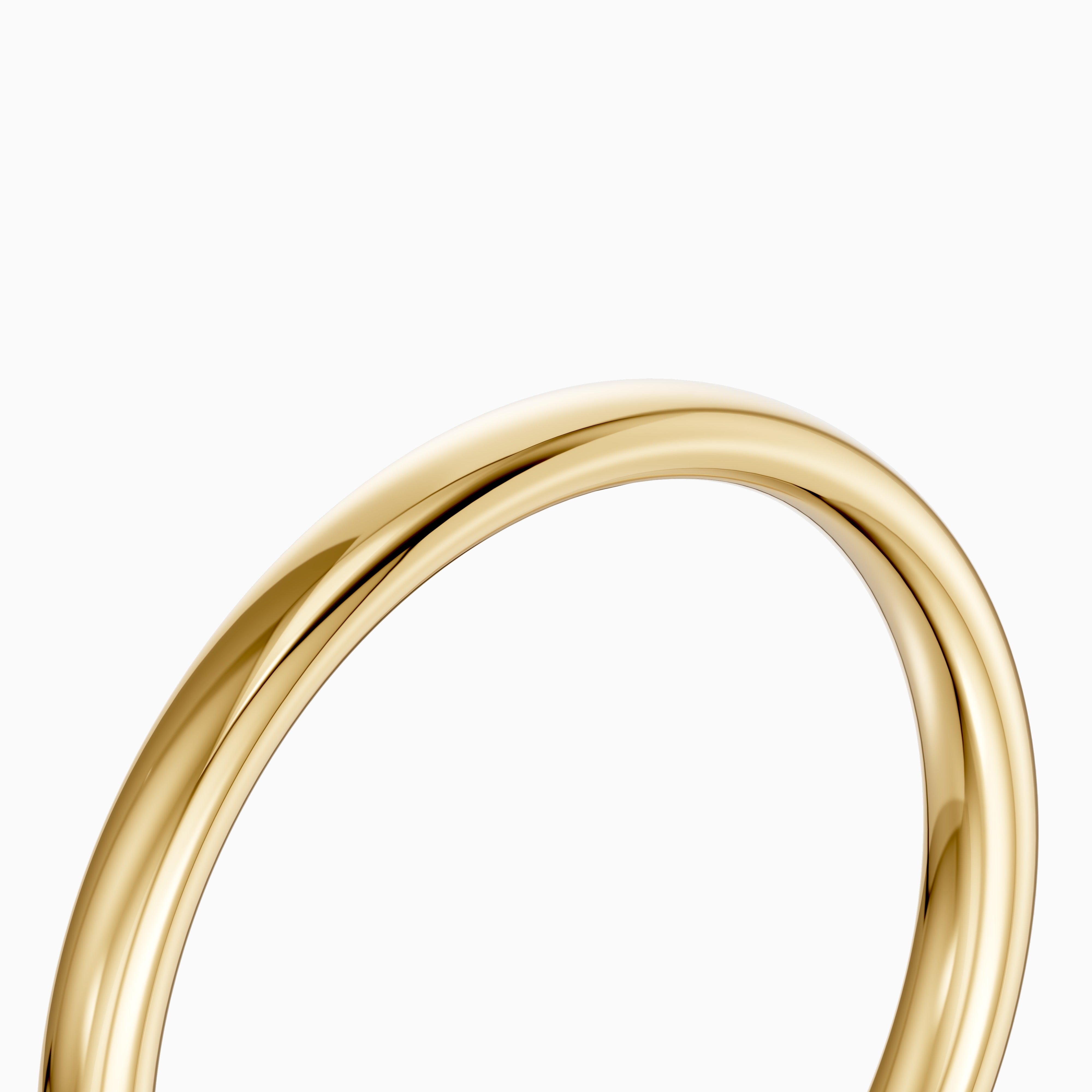 Capri Flat Round Edge Plain Wedding Band