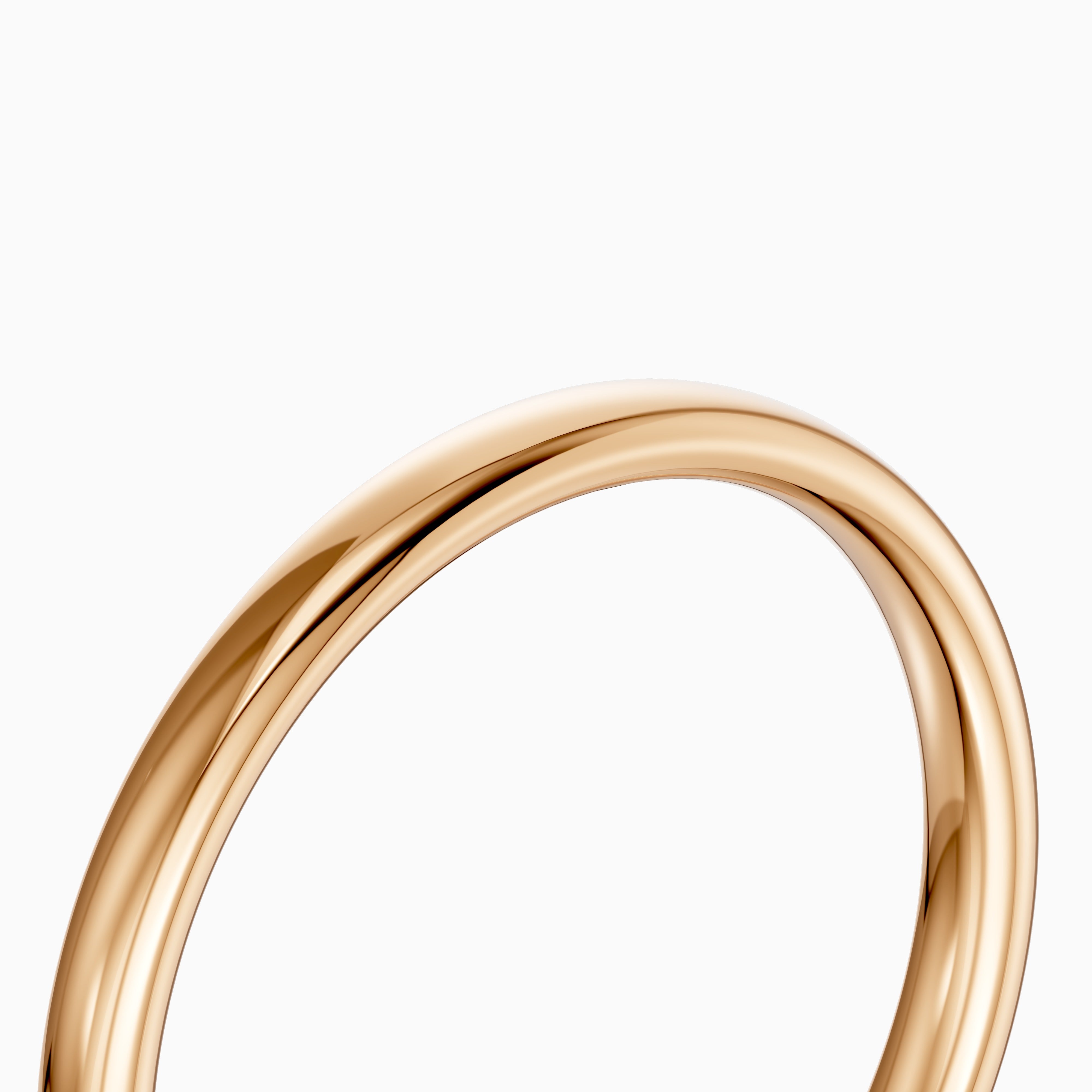Capri Flat Round Edge Plain Wedding Band