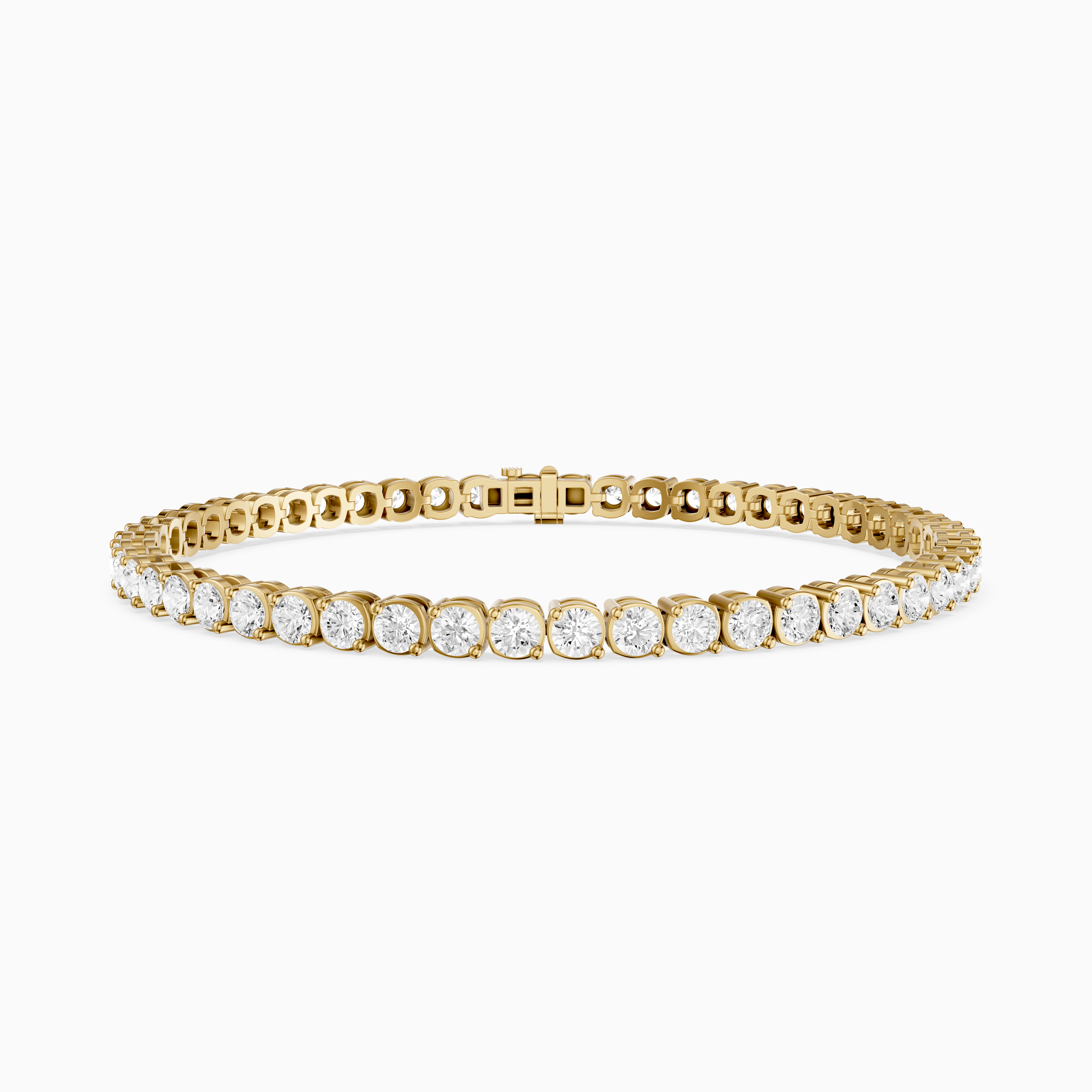 Lea Round Lab Grown Diamond Tennis Bracelet