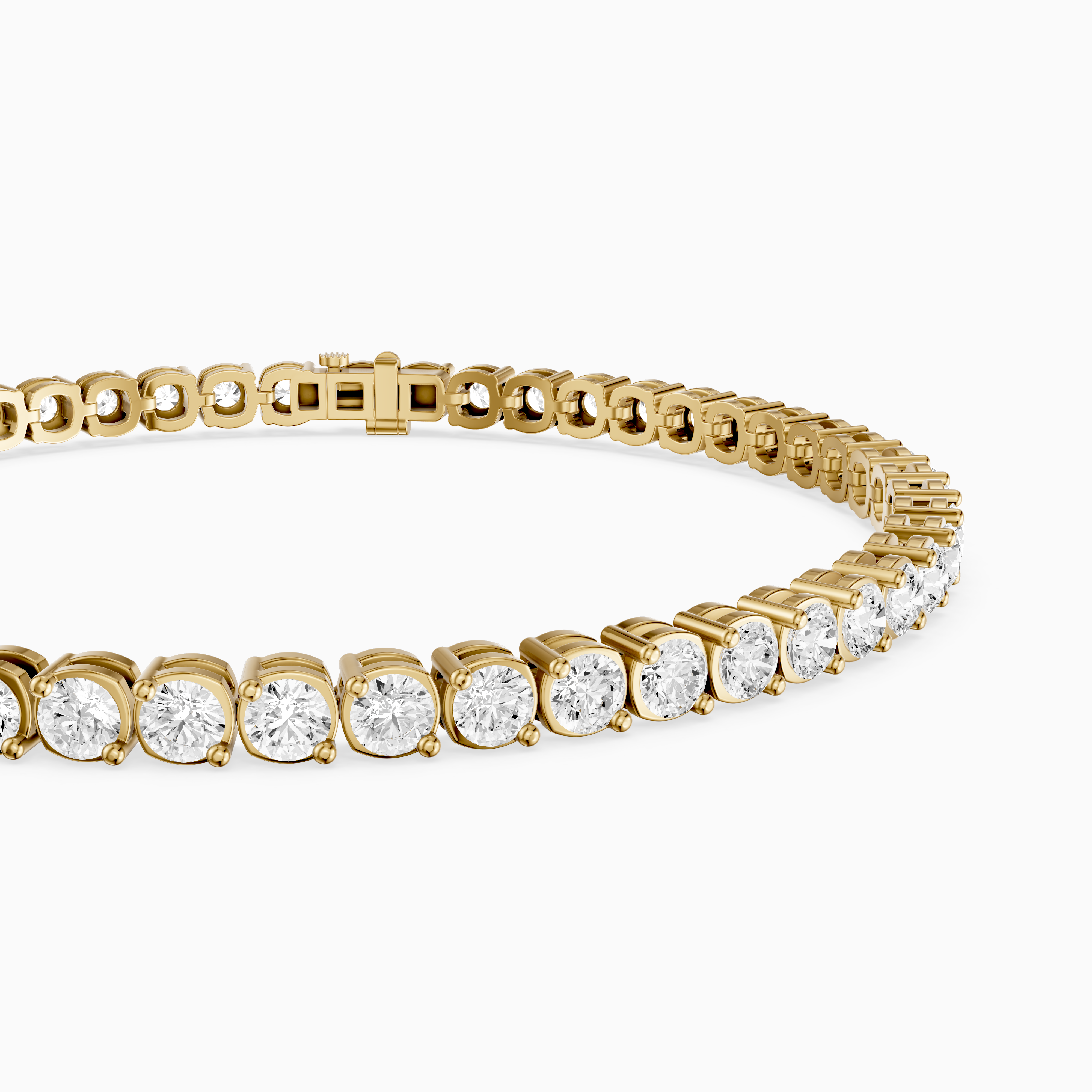 Lea Round Lab Grown Diamond Tennis Bracelet