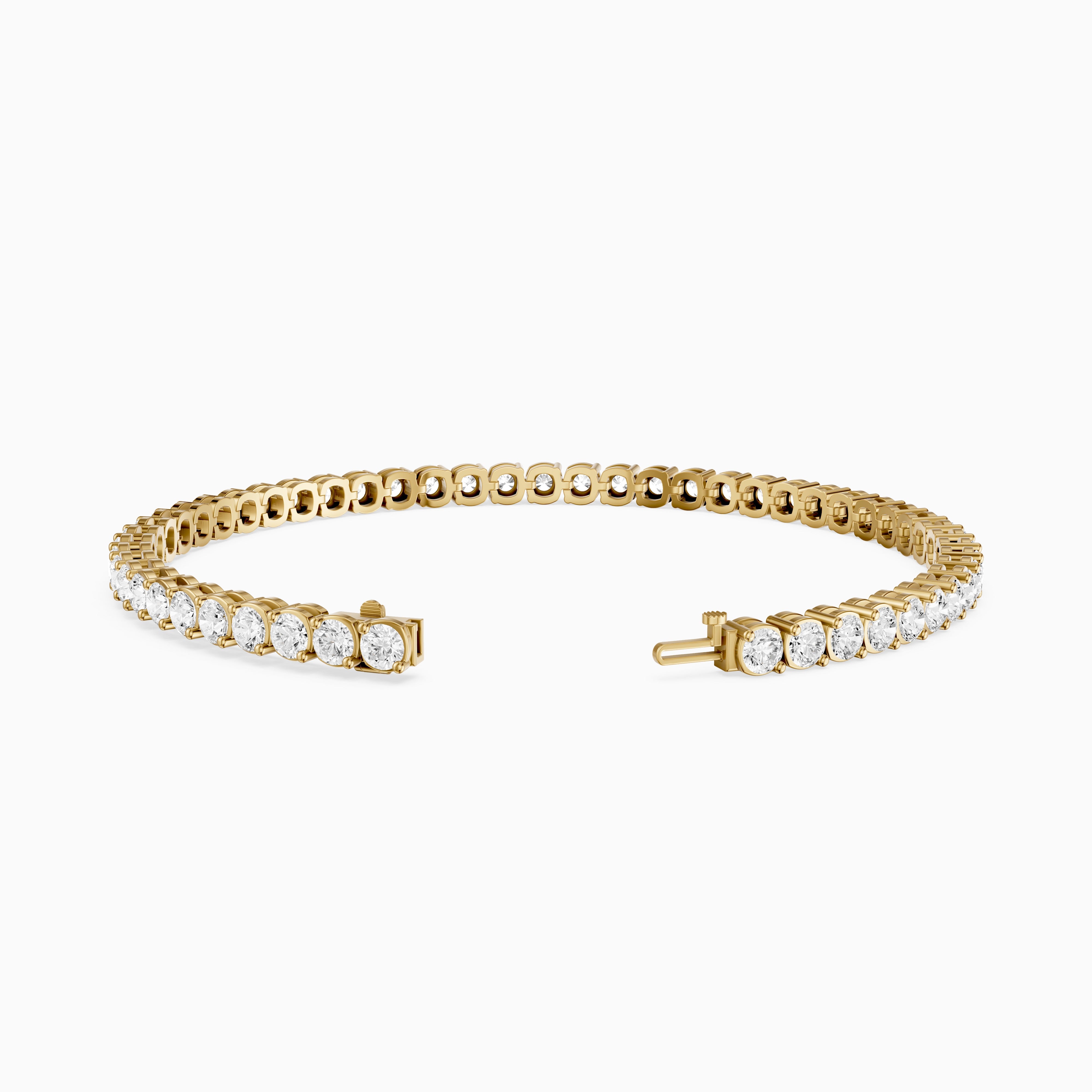 Lea Round Lab Grown Diamond Tennis Bracelet