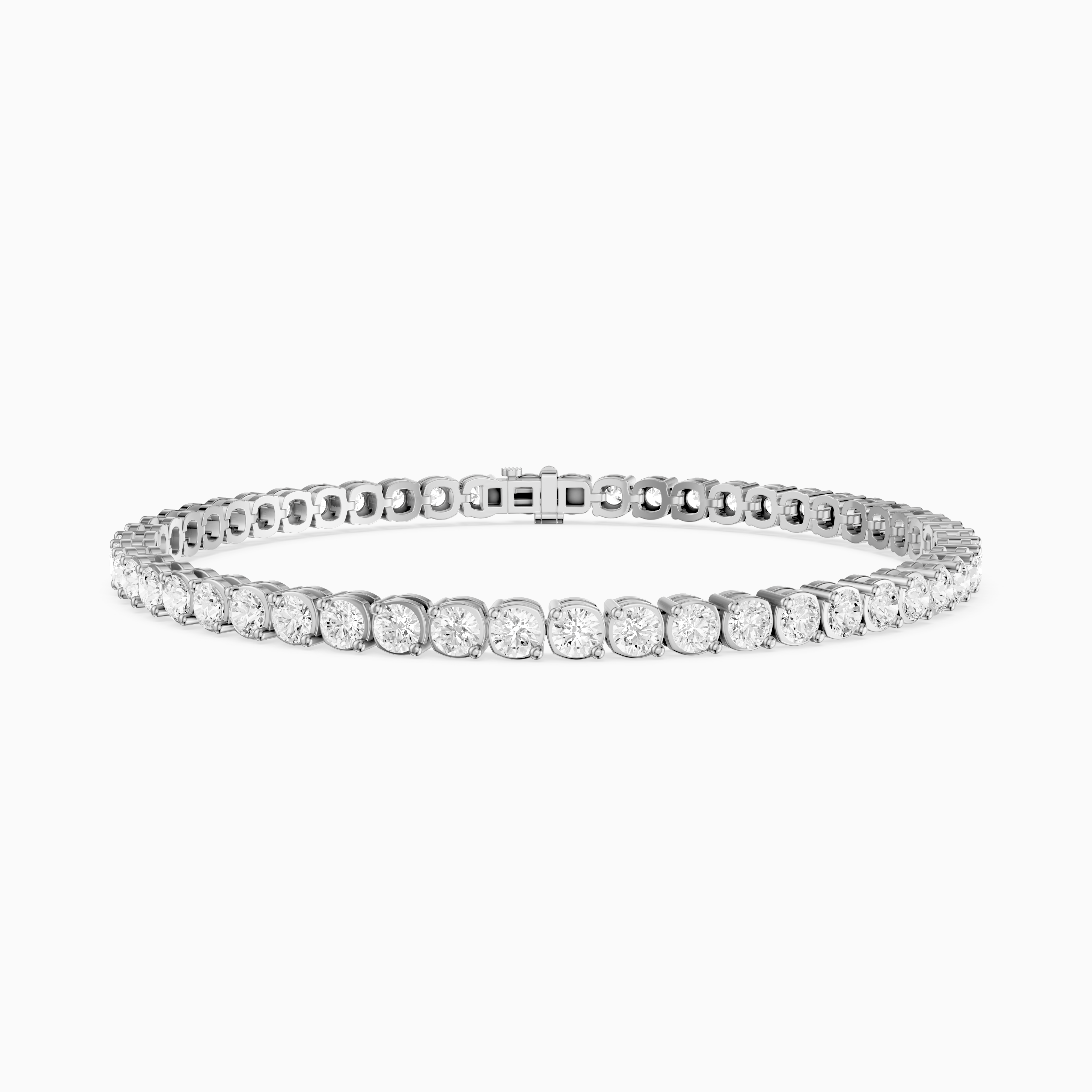 Lea Round Lab Grown Diamond Tennis Bracelet