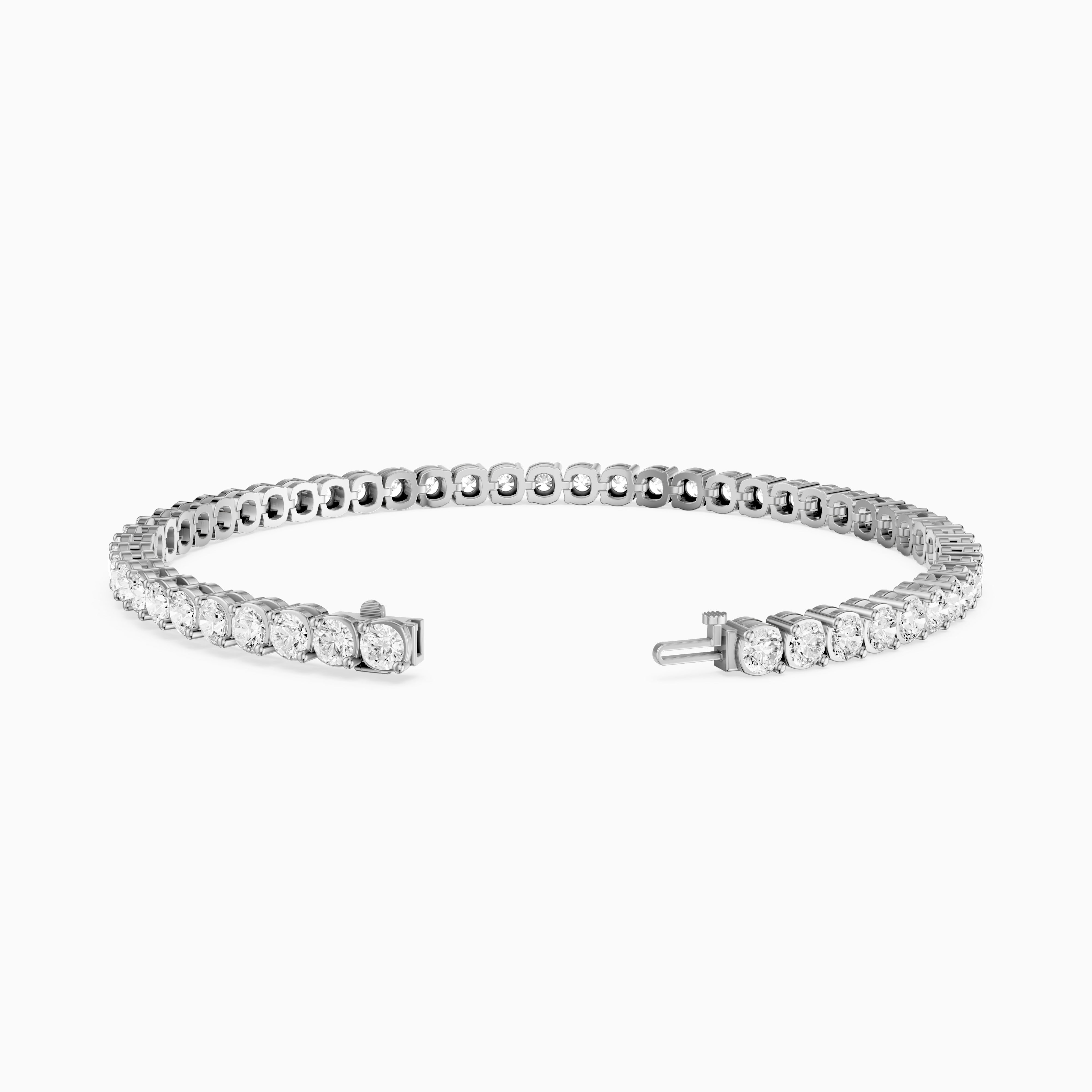 Lea Round Lab Grown Diamond Tennis Bracelet