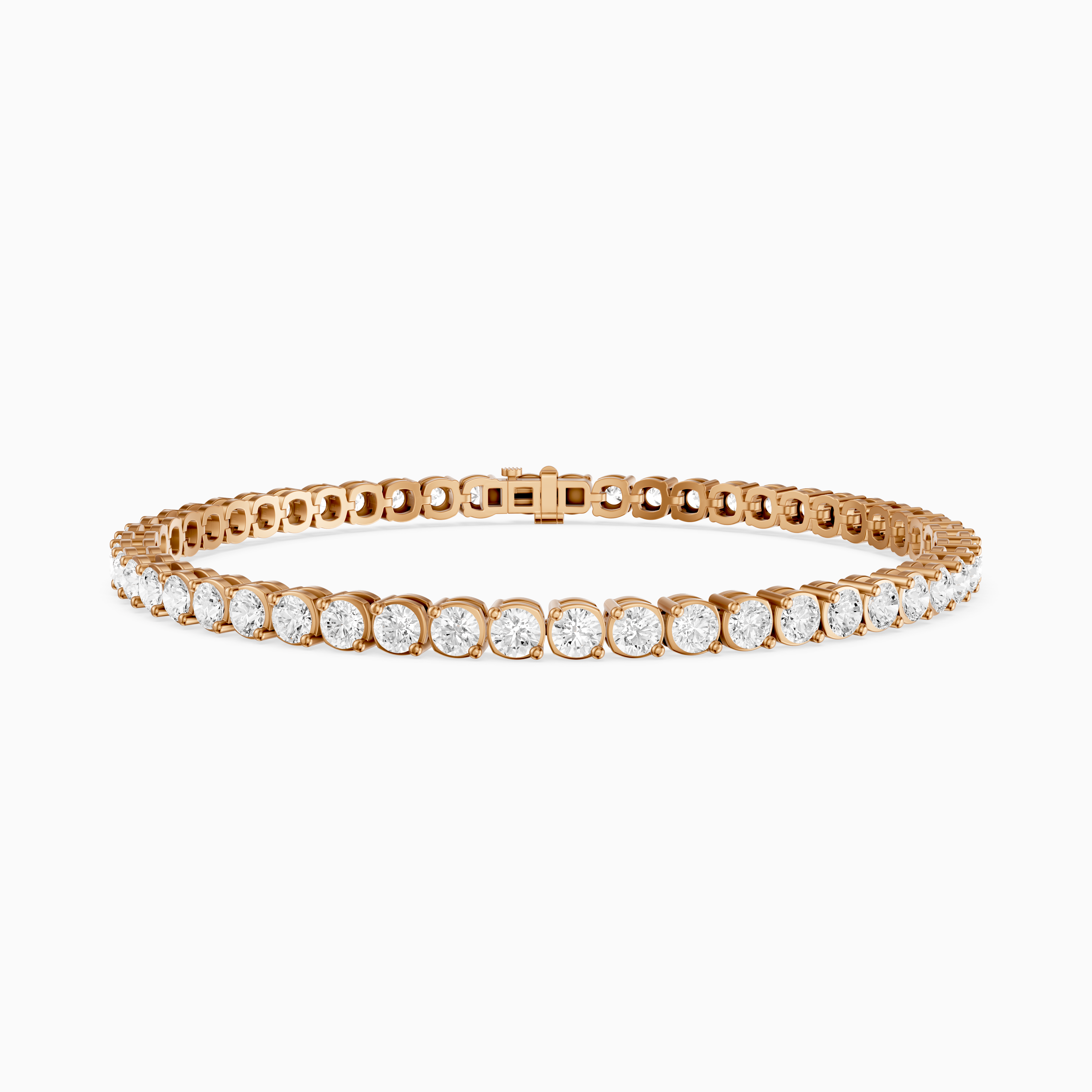 Lea Round Lab Grown Diamond Tennis Bracelet