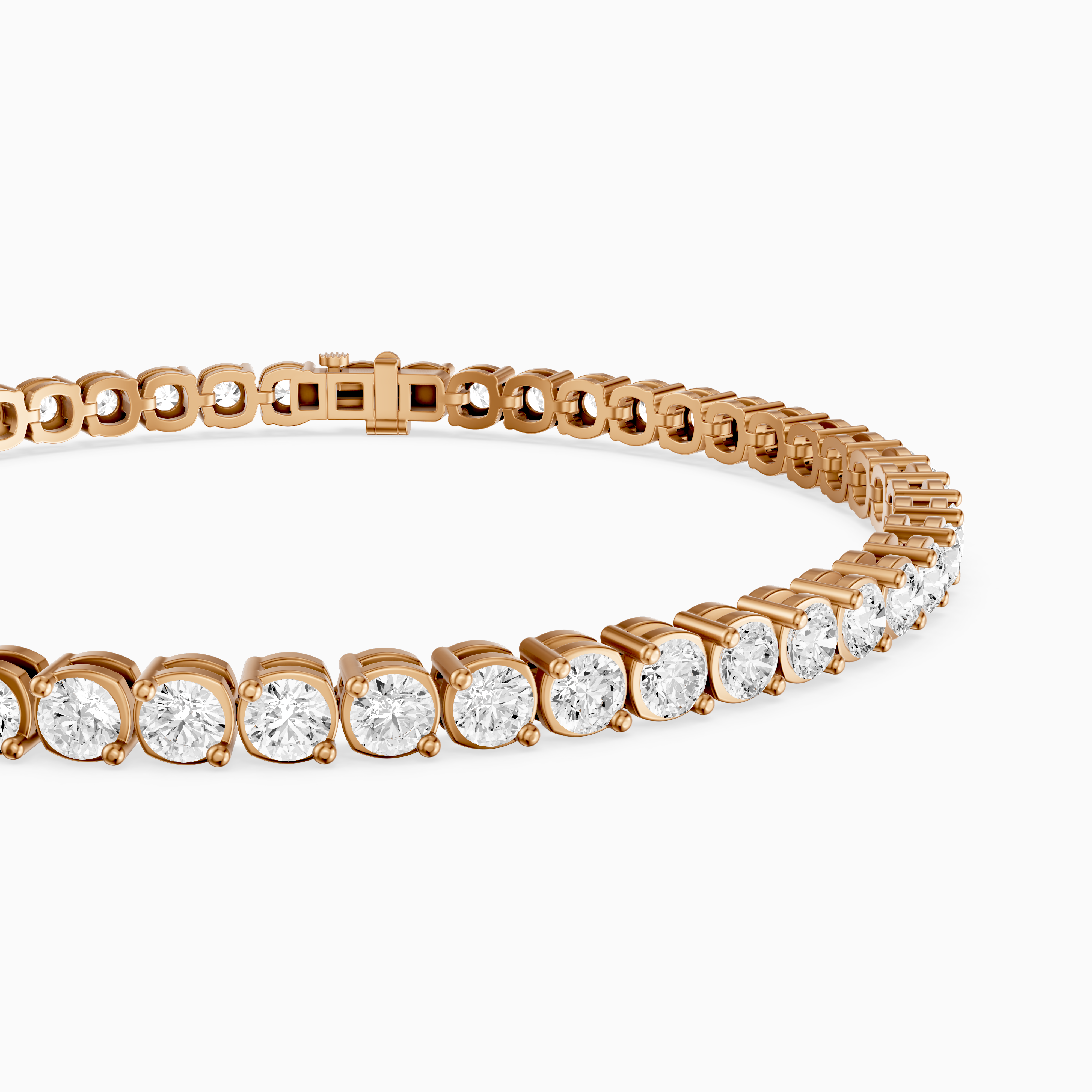 Lea Round Lab Grown Diamond Tennis Bracelet