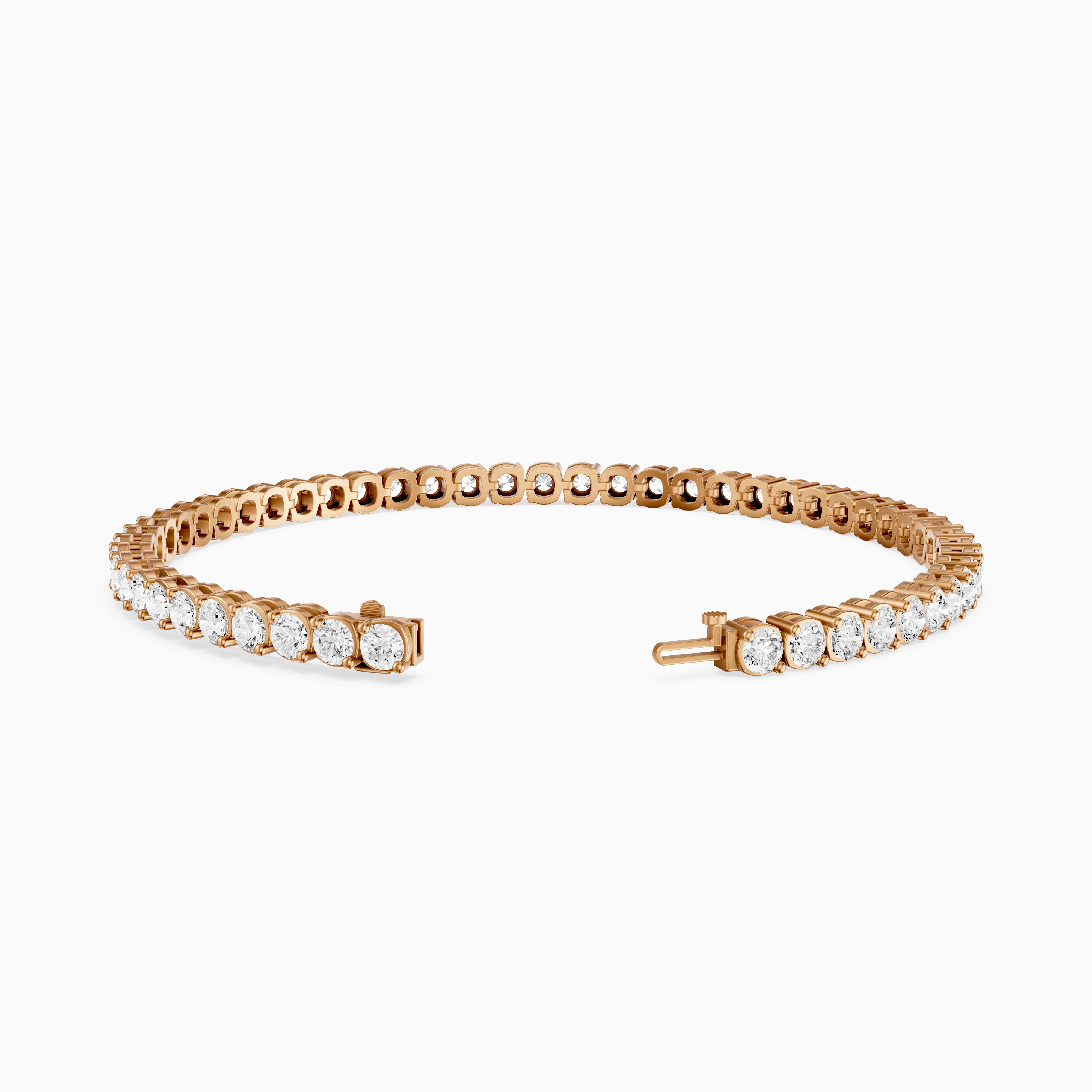 Lea Round Lab Grown Diamond Tennis Bracelet