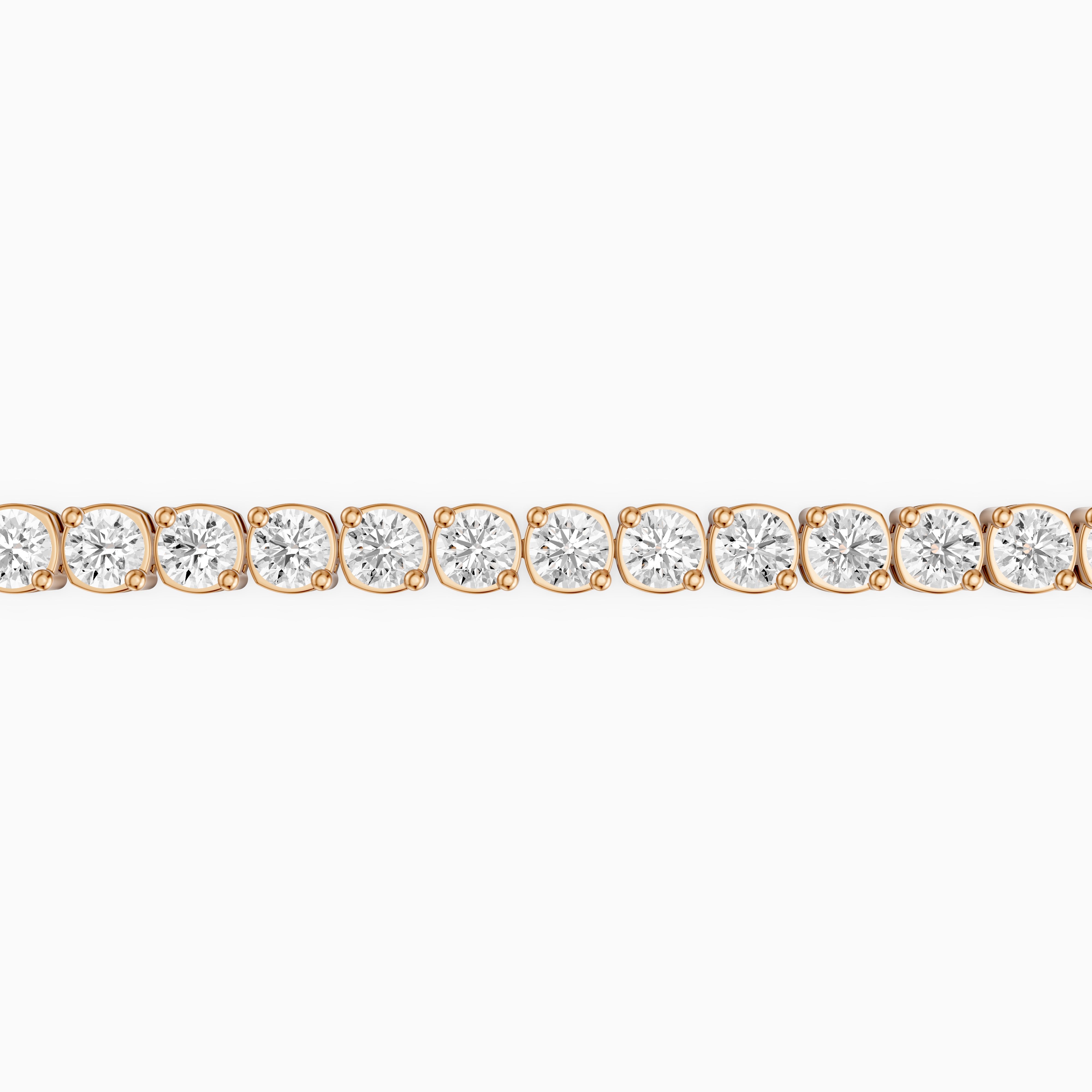 Lea Round Lab Grown Diamond Tennis Bracelet
