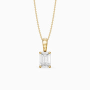 Malin Emerald Cut Lab Grown Diamond Solitaire Pendant