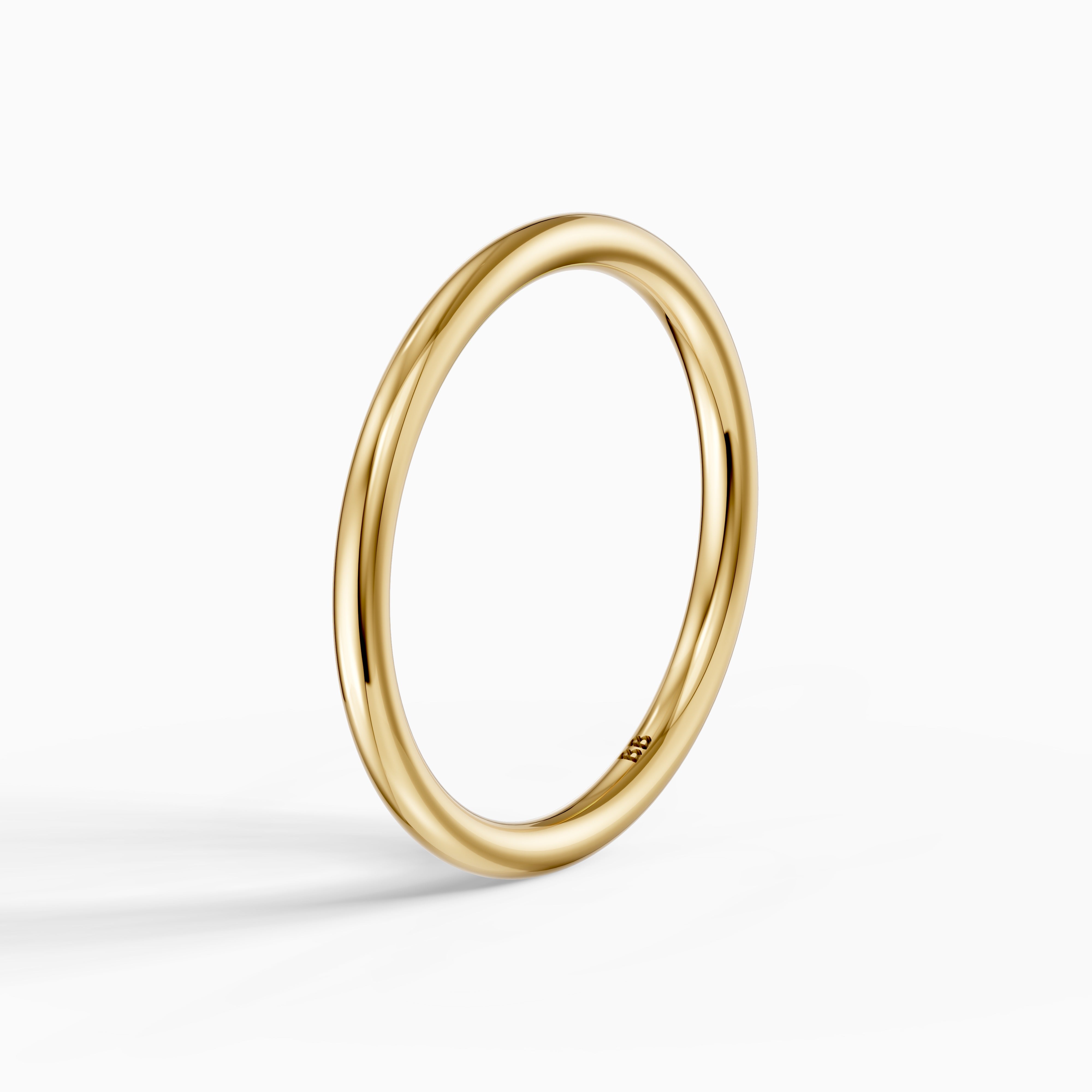 Cadence Full Round Plain Wedding Band