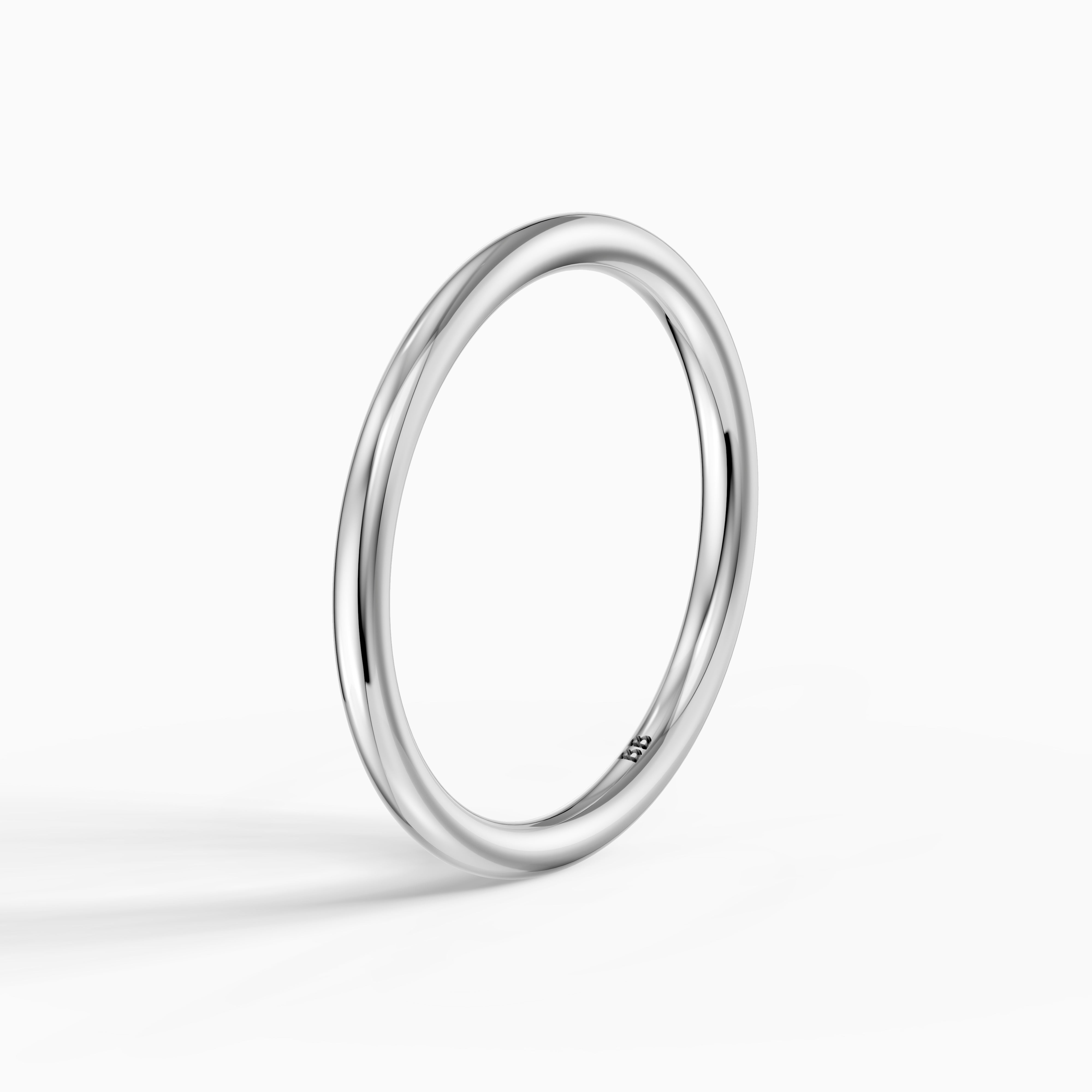 Cadence Full Round Plain Wedding Band