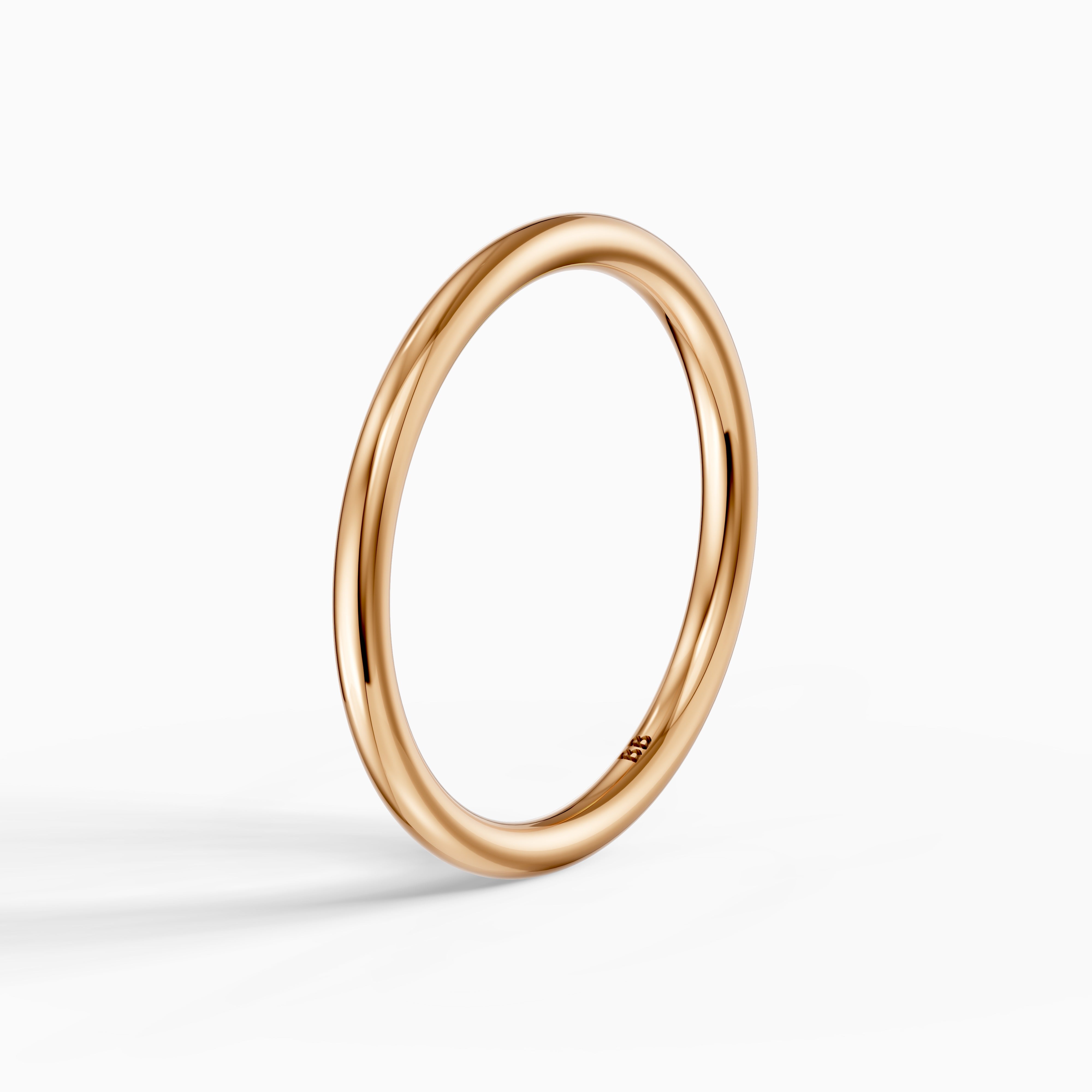 Cadence Full Round Plain Wedding Band
