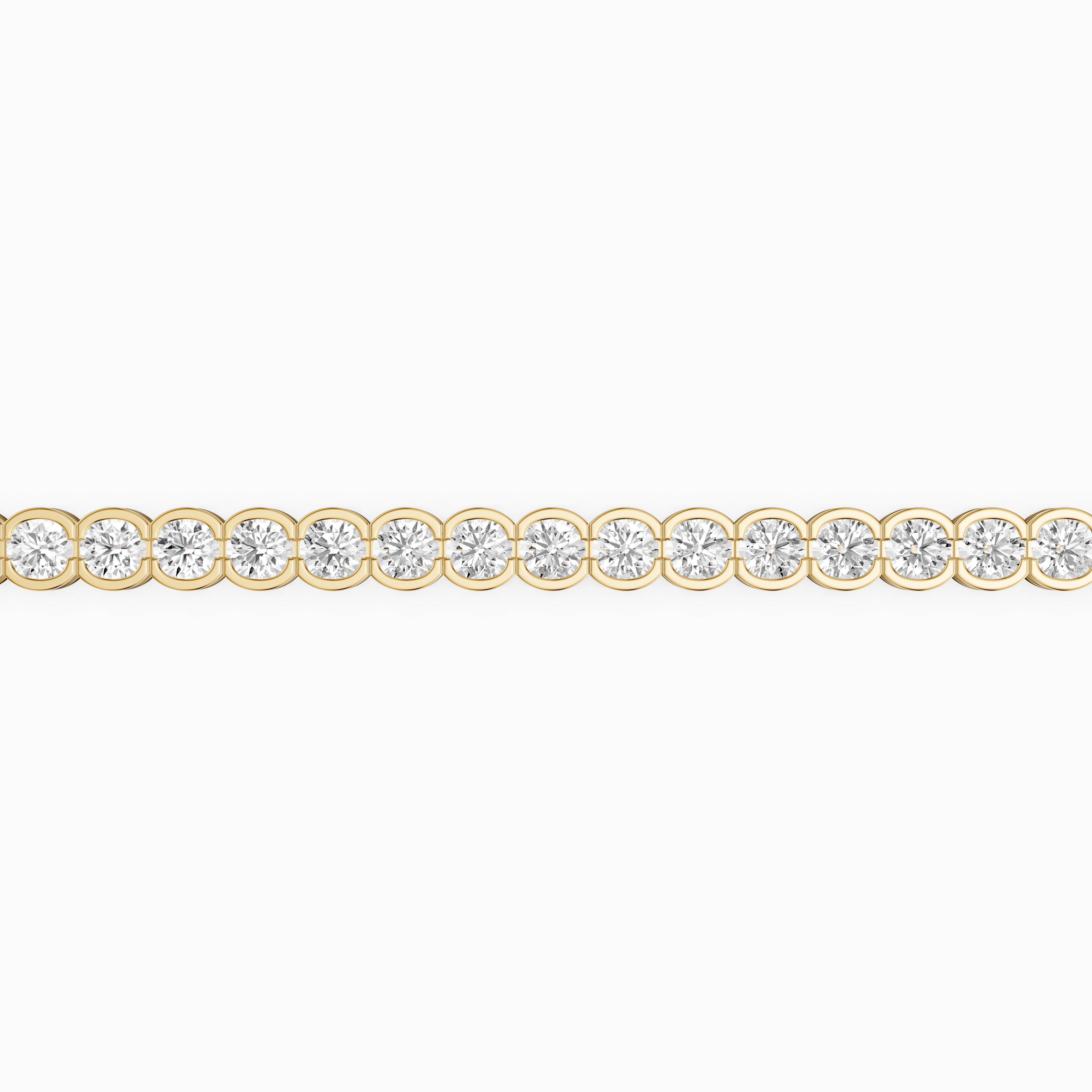 Lucia Round Bezel Set Lab Grown Diamond Tennis Bracelet