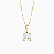 Lexi Asscher Cut Lab Grown Diamond Solitaire Pendant