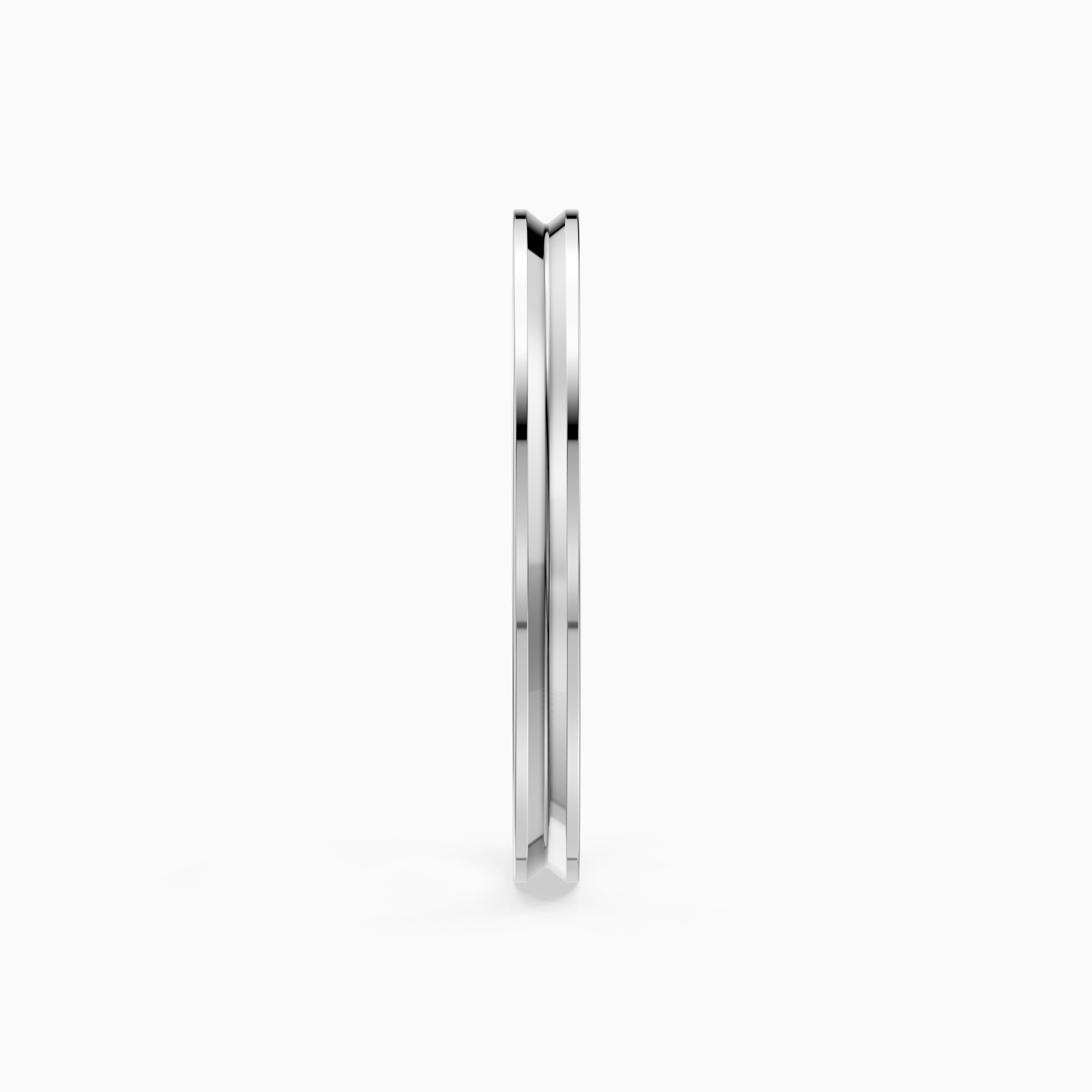 Collins Reverse Knife Edge Plain Wedding Band
