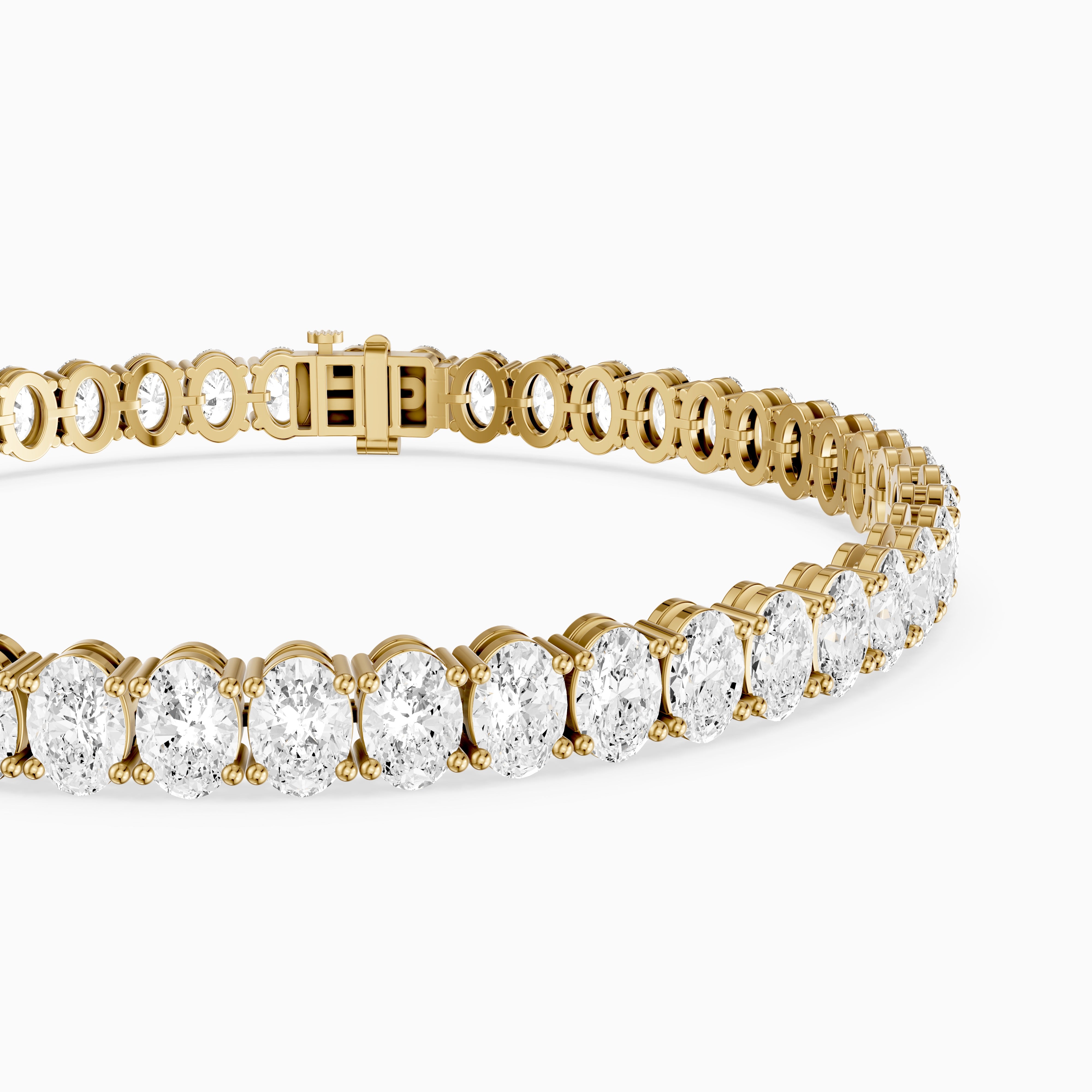 Ella Oval Cut Lab Grown Diamond Tennis Bracelet