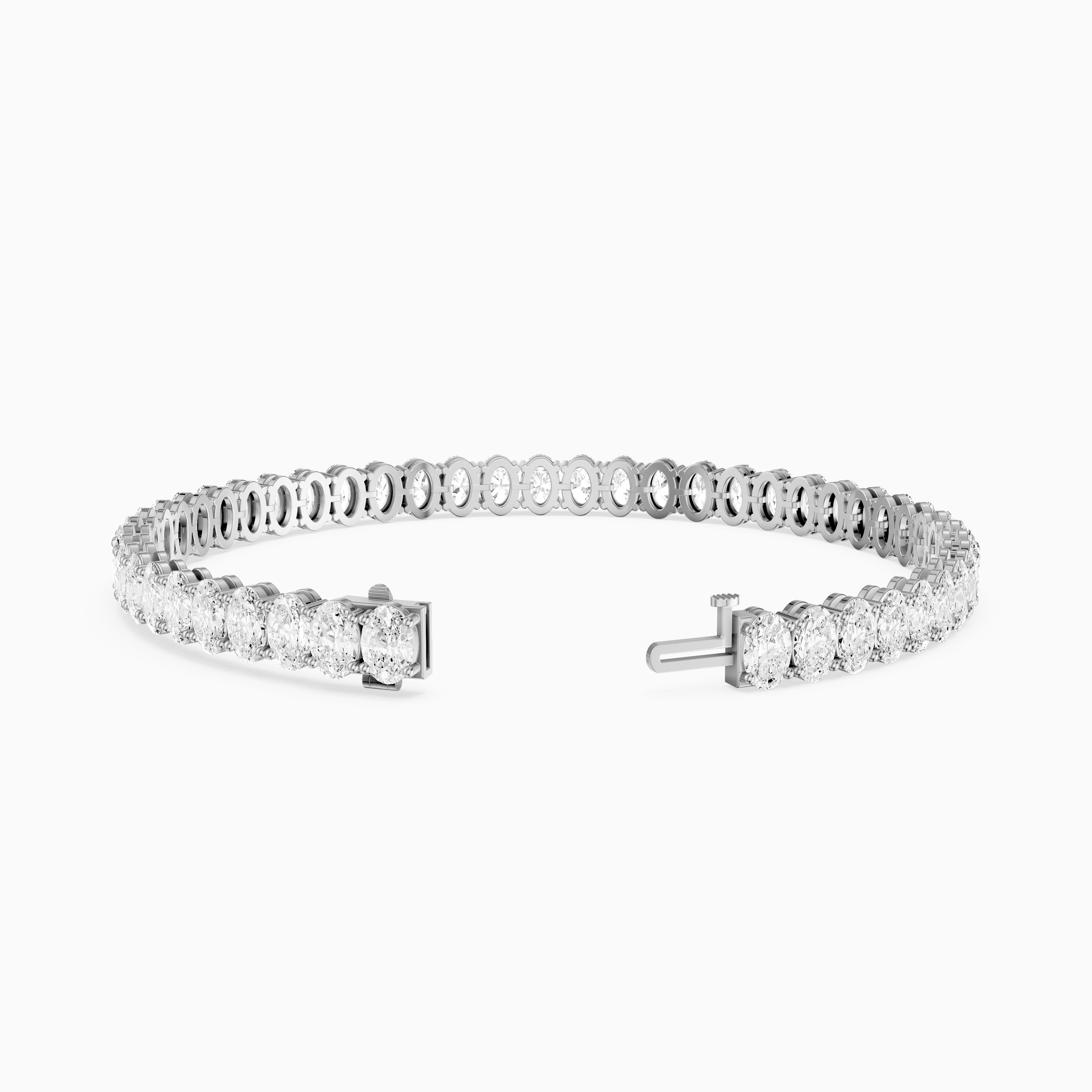 Ella Oval Cut Lab Grown Diamond Tennis Bracelet