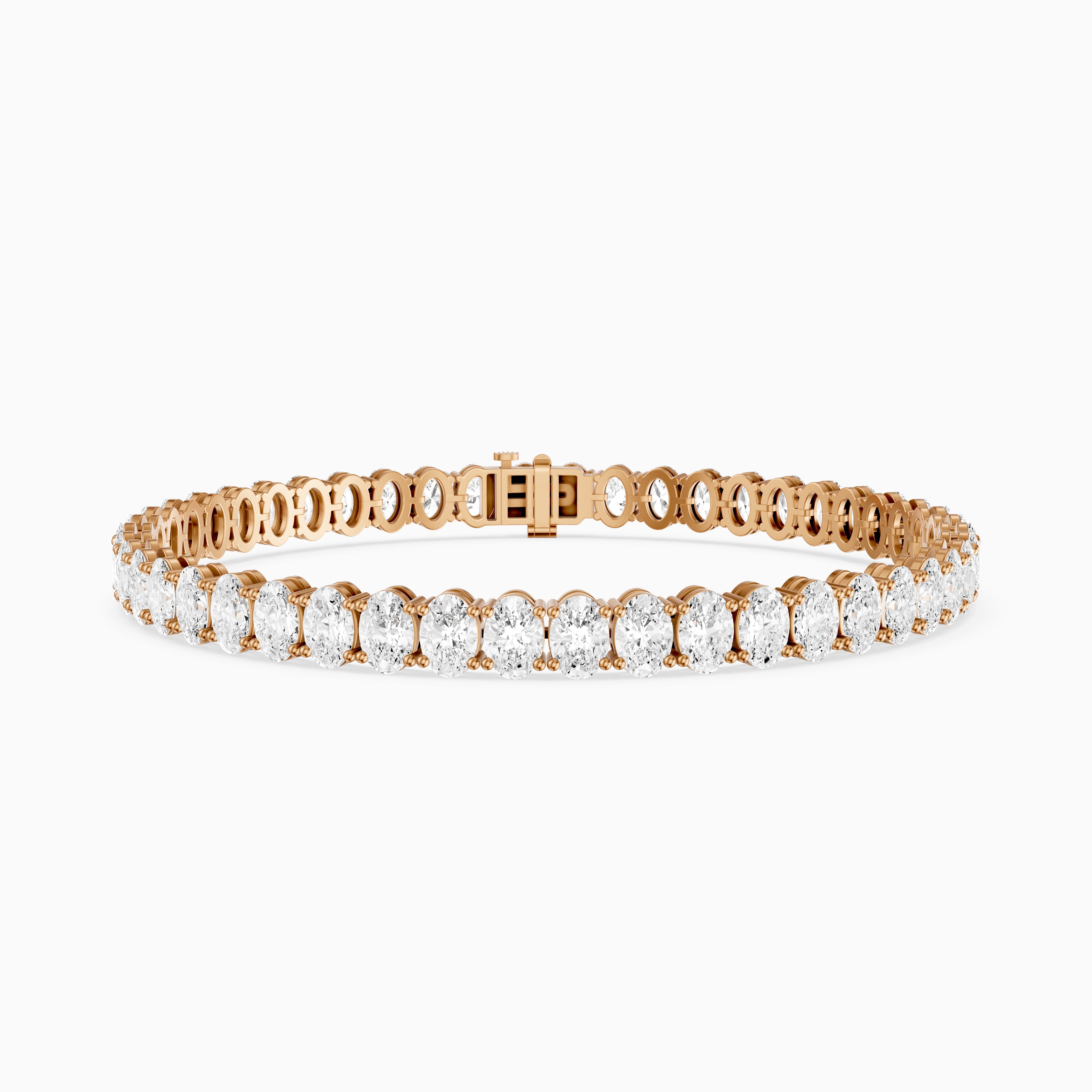 Ella Oval Cut Lab Grown Diamond Tennis Bracelet
