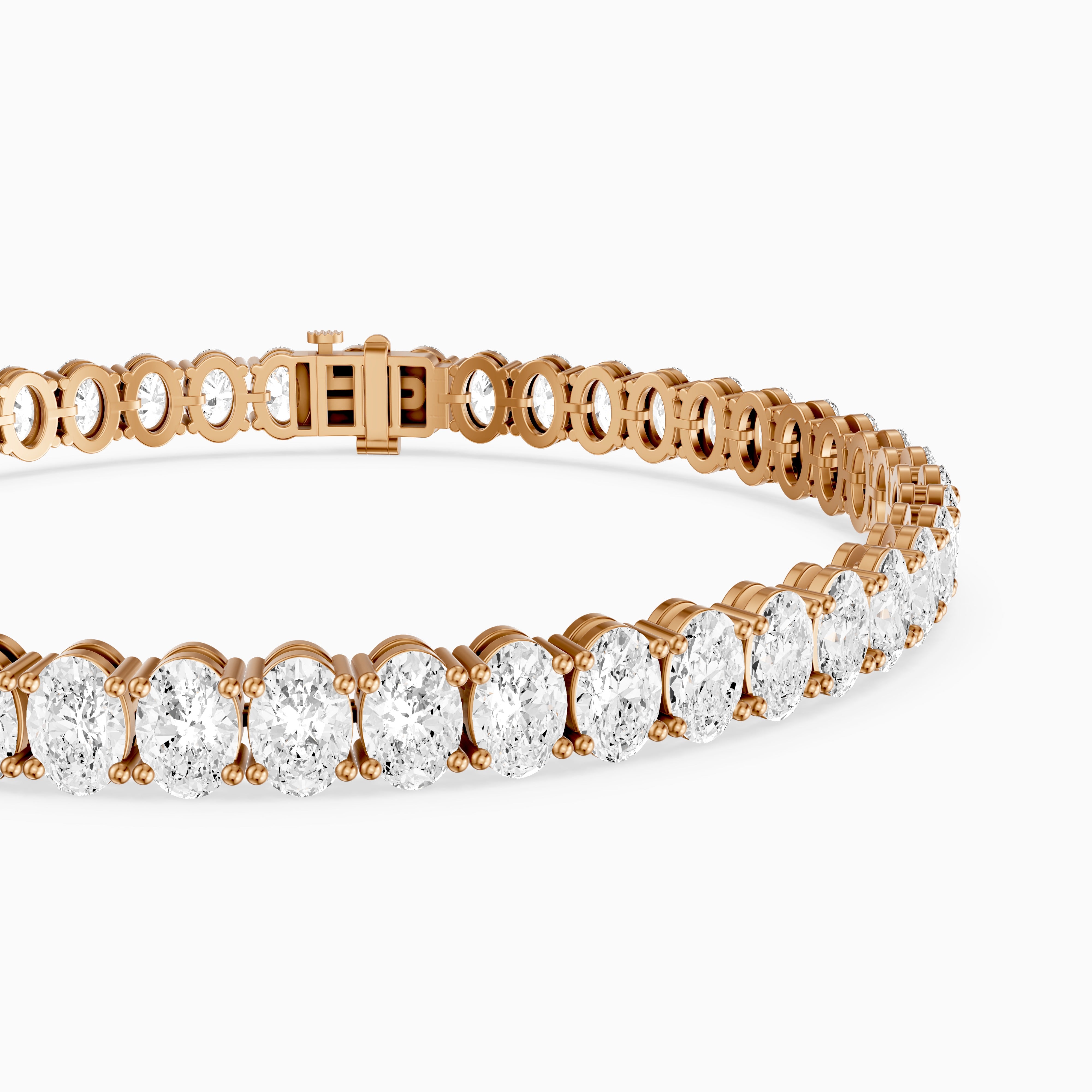 Ella Oval Cut Lab Grown Diamond Tennis Bracelet