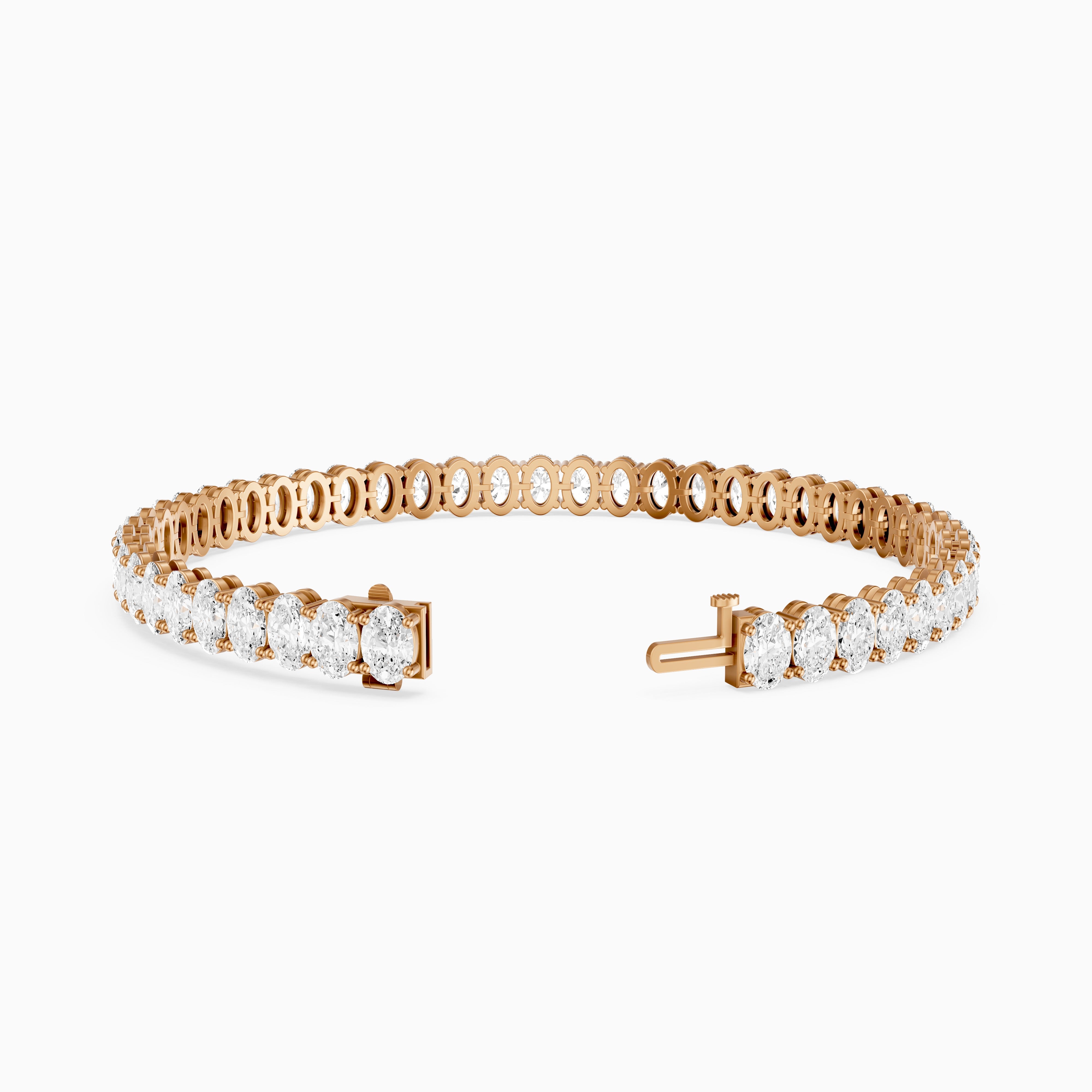 Ella Oval Cut Lab Grown Diamond Tennis Bracelet