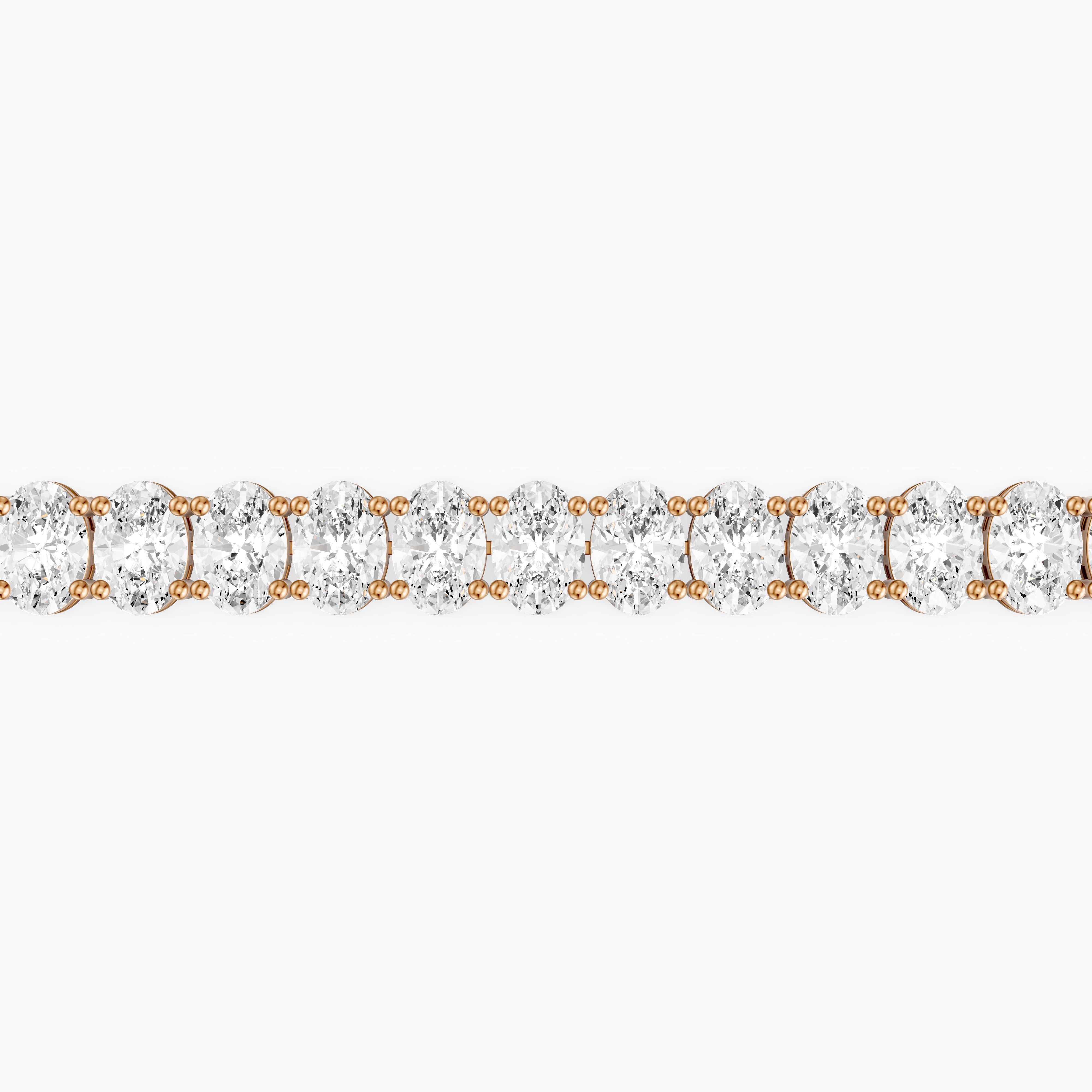 Ella Oval Cut Lab Grown Diamond Tennis Bracelet