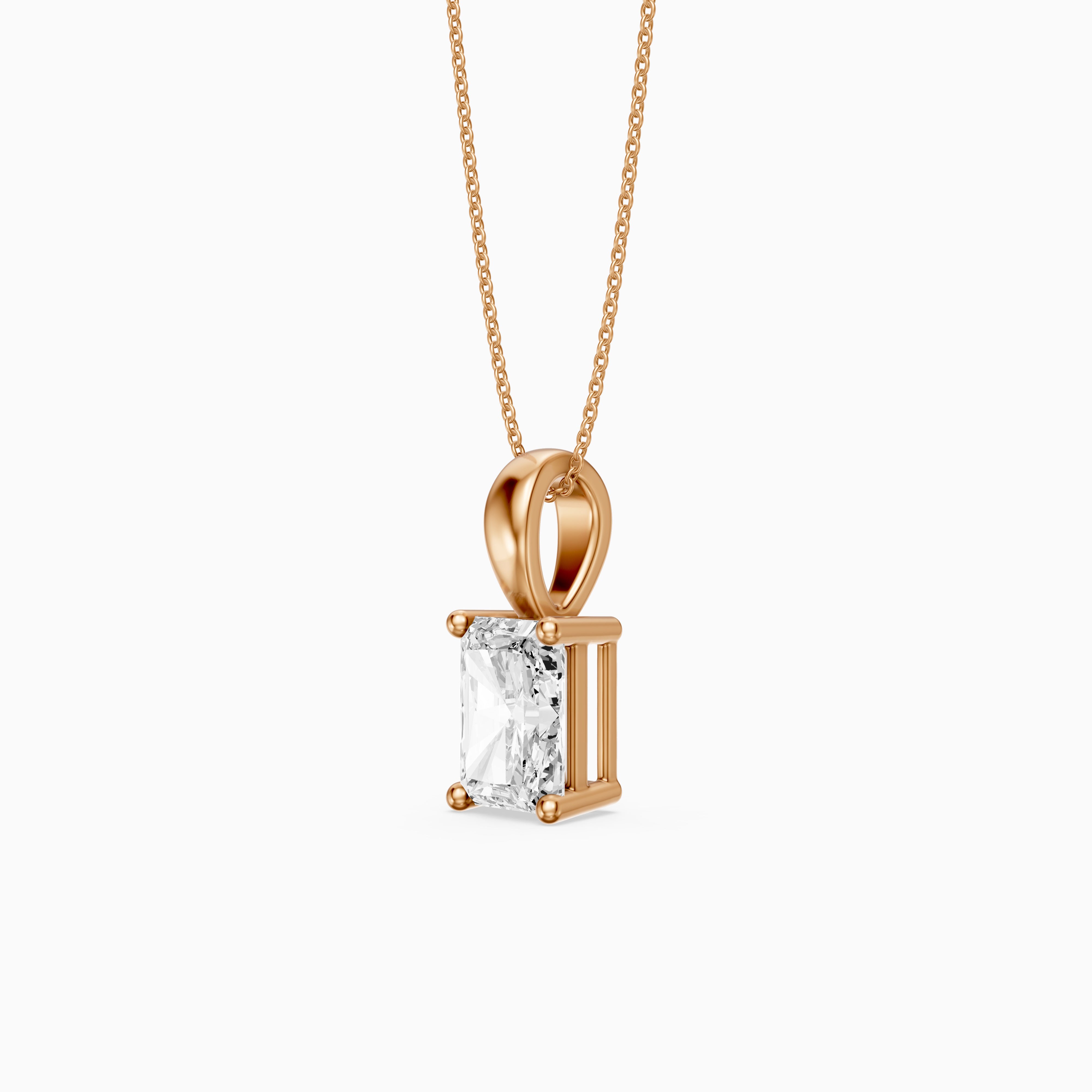 Kristian Radiant Lab Grown Diamond Solitaire Pendant