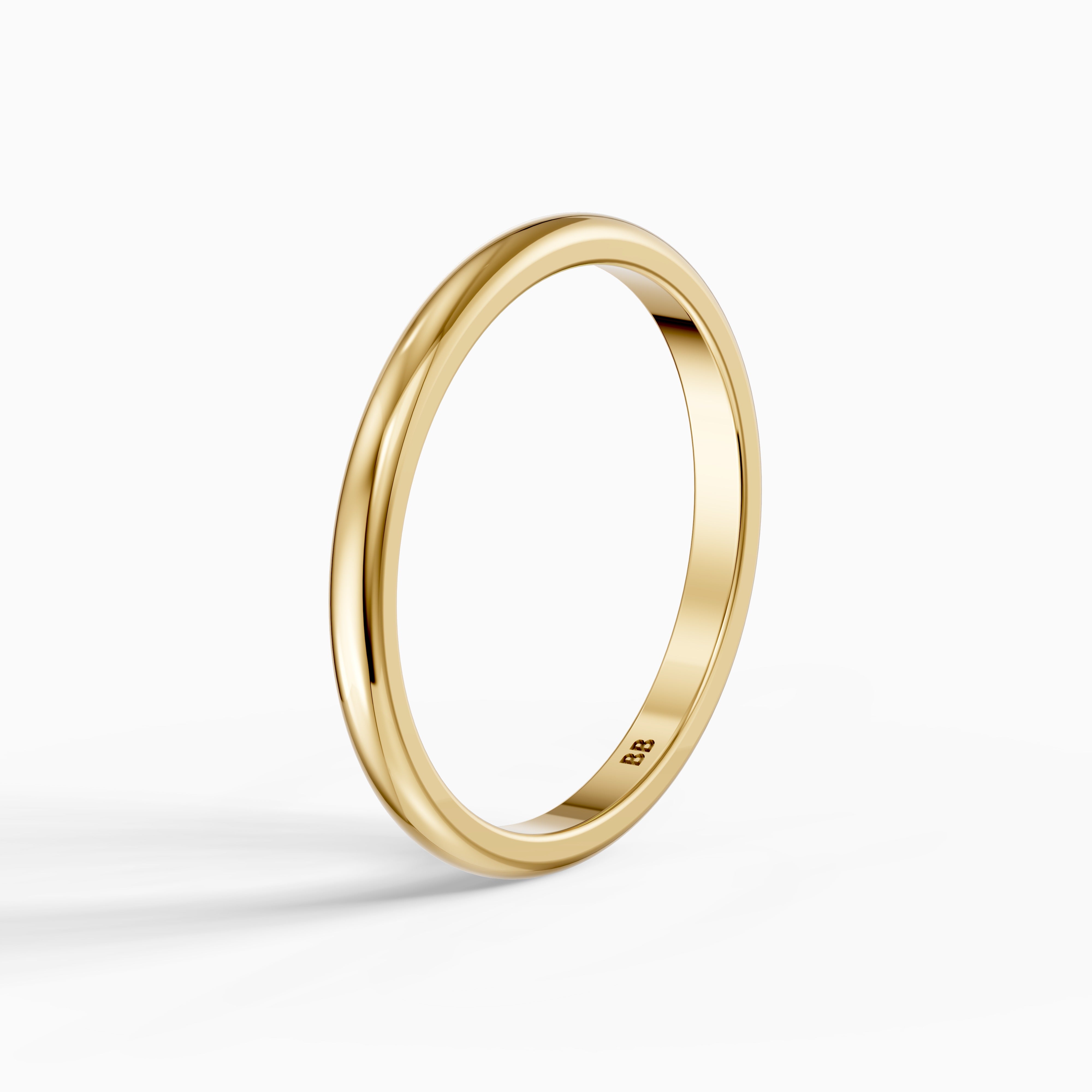 Rowan European Style Plain Wedding Band