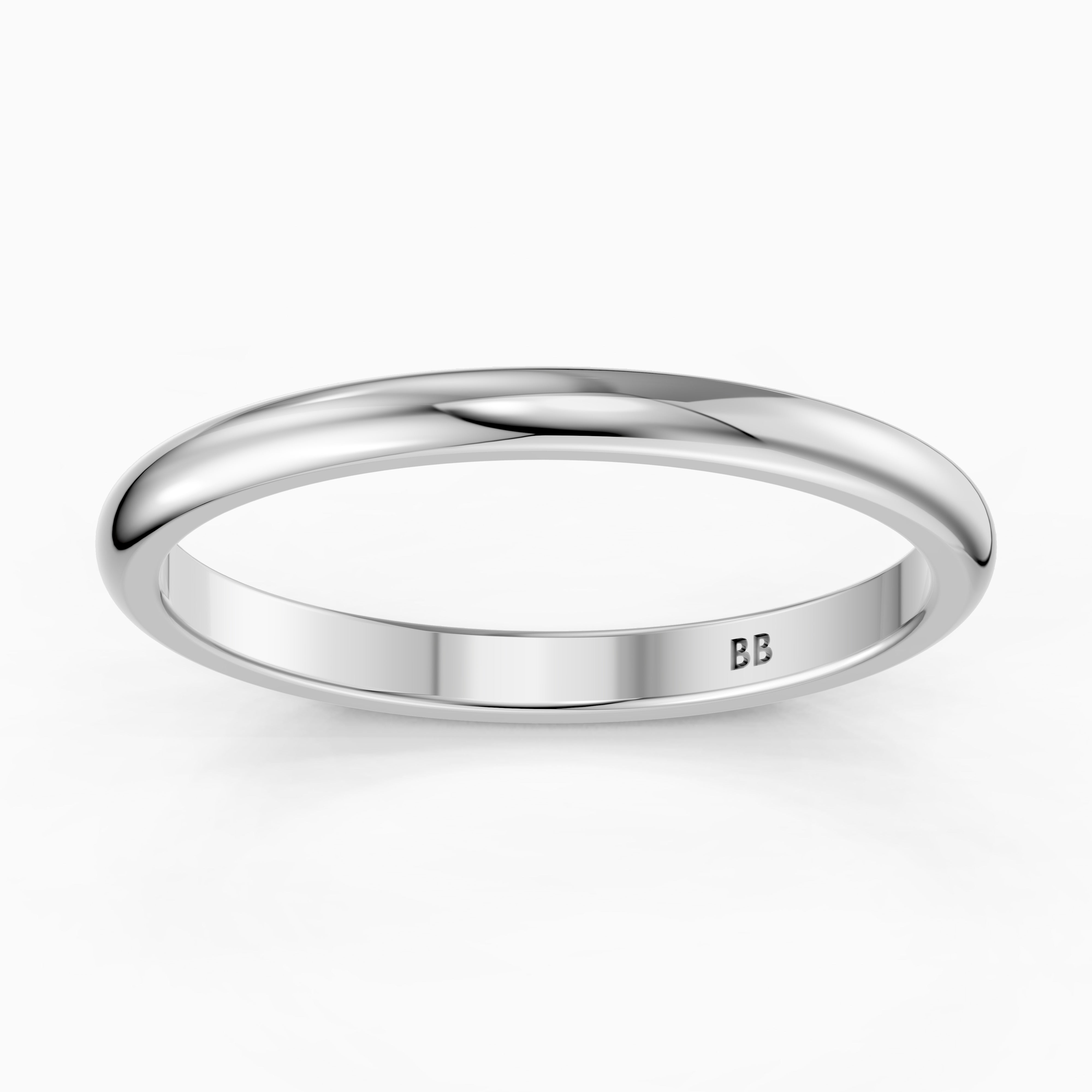 Rowan European Style Plain Wedding Band