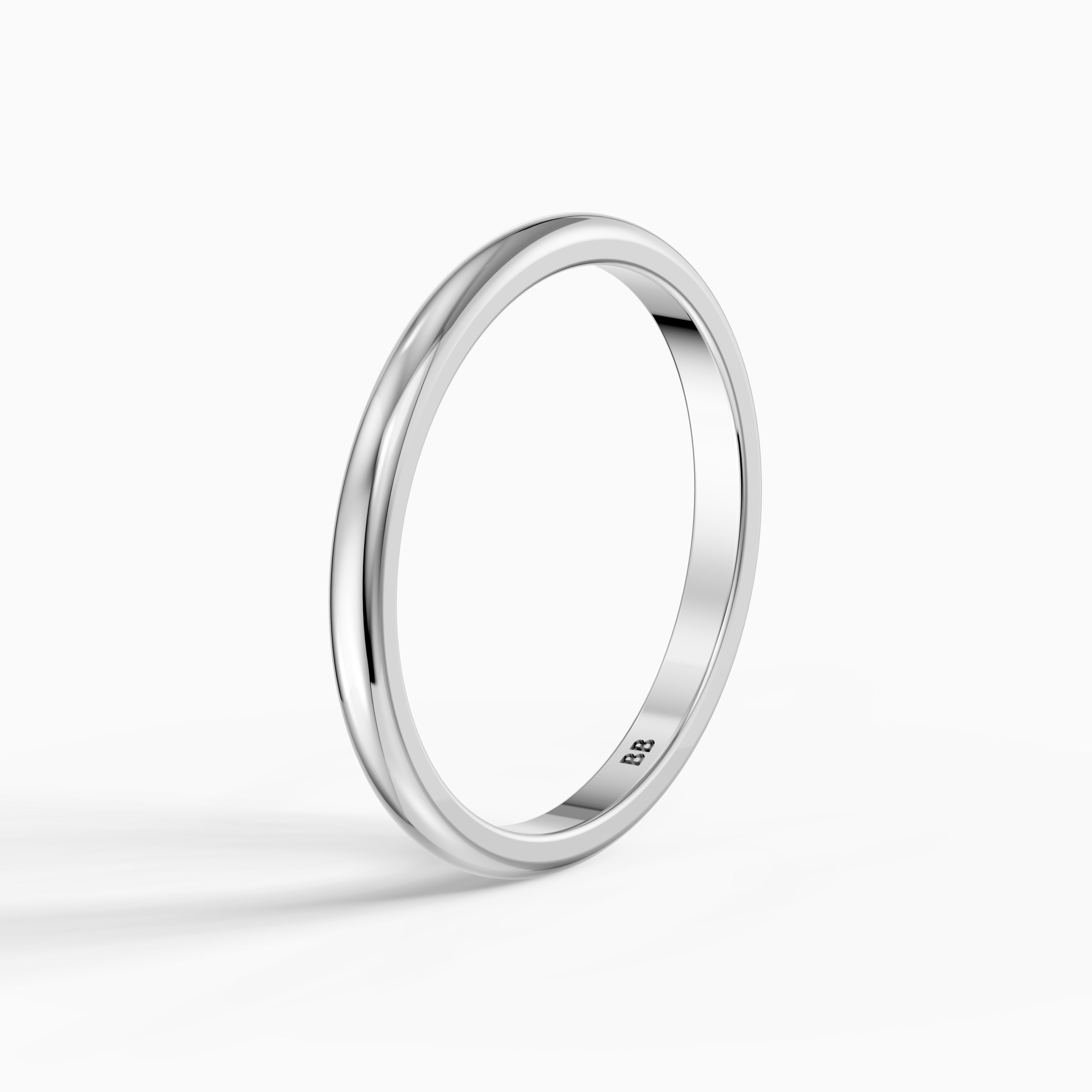 Rowan European Style Plain Wedding Band
