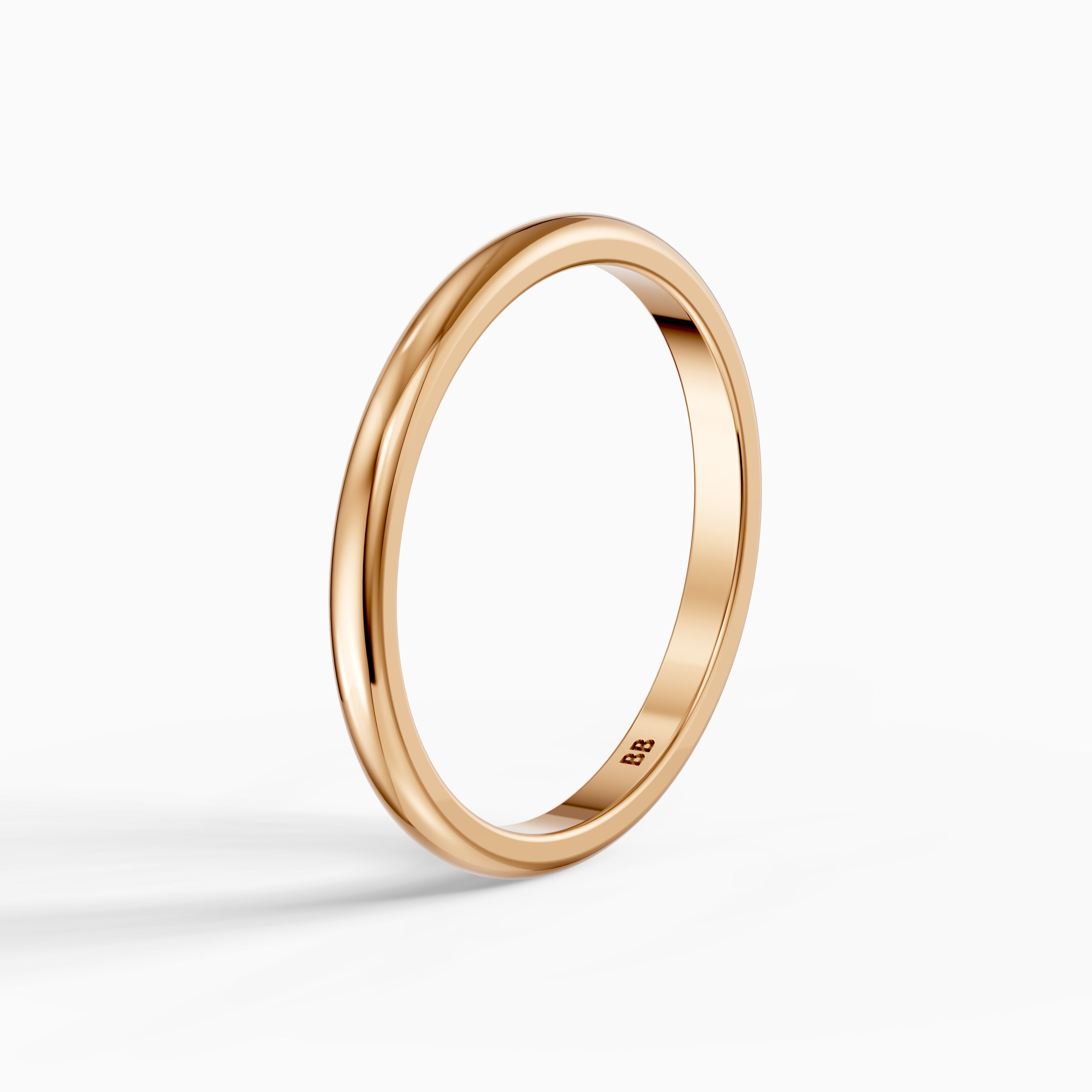 Rowan European Style Plain Wedding Band