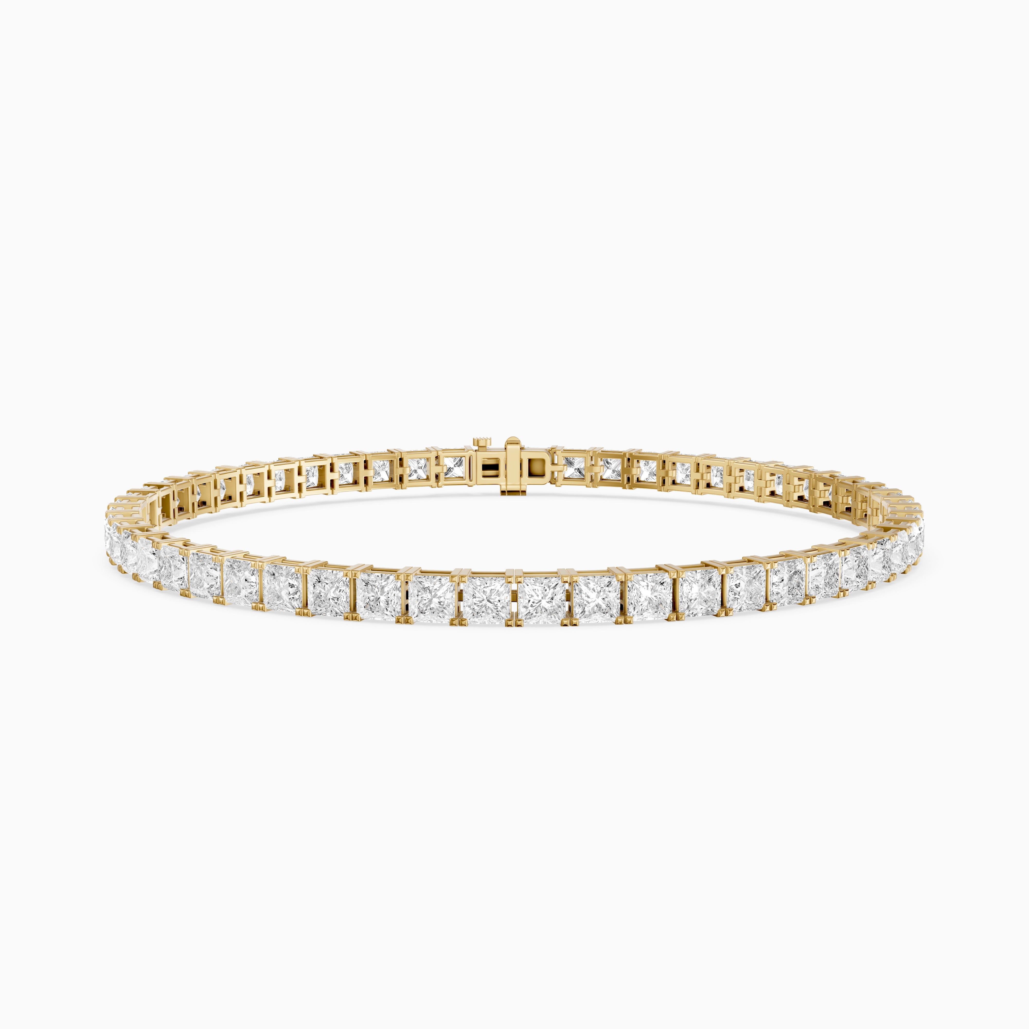 Olivia Princess Cut Lab Grown Diamond Tennis Bracelet