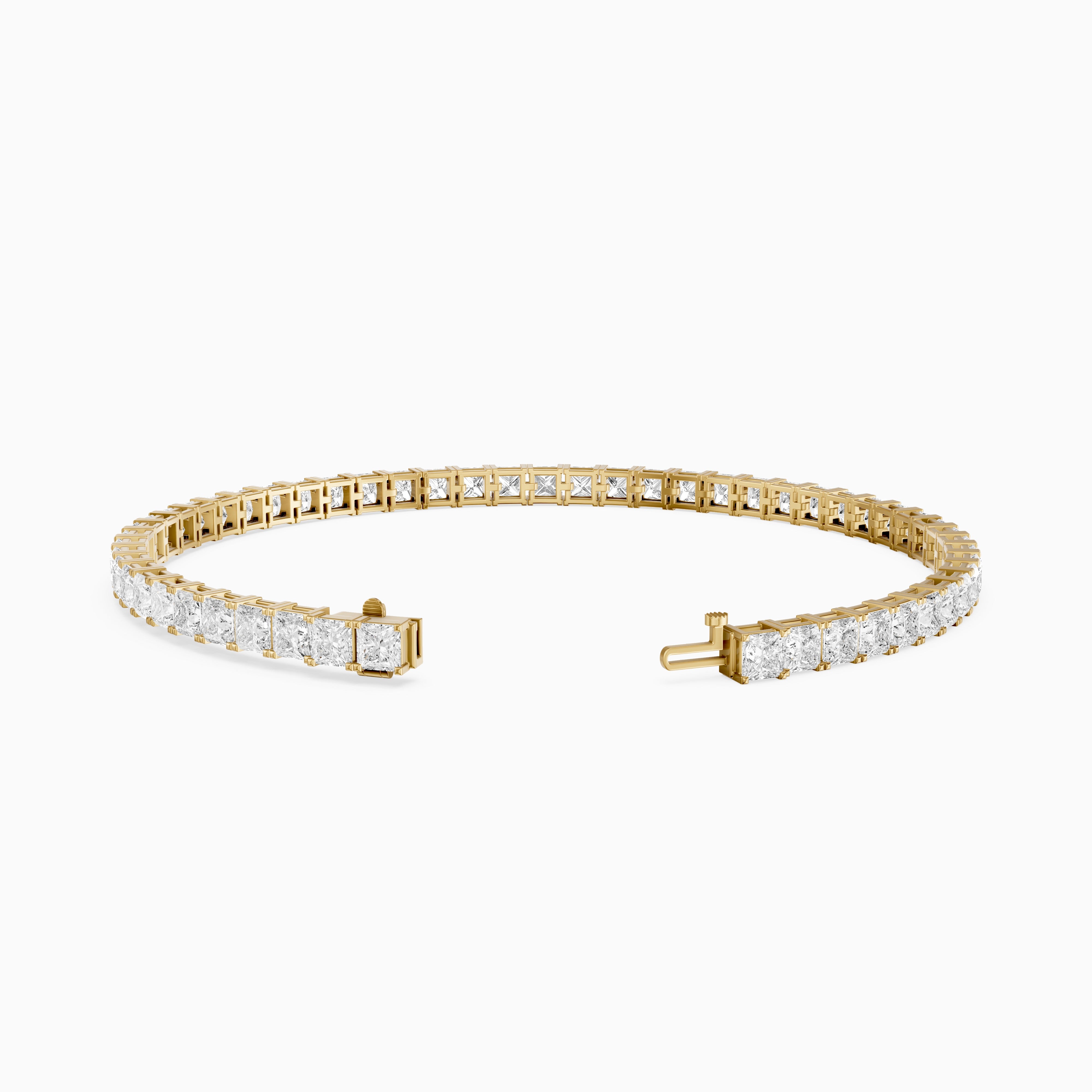 Olivia Princess Cut Lab Grown Diamond Tennis Bracelet