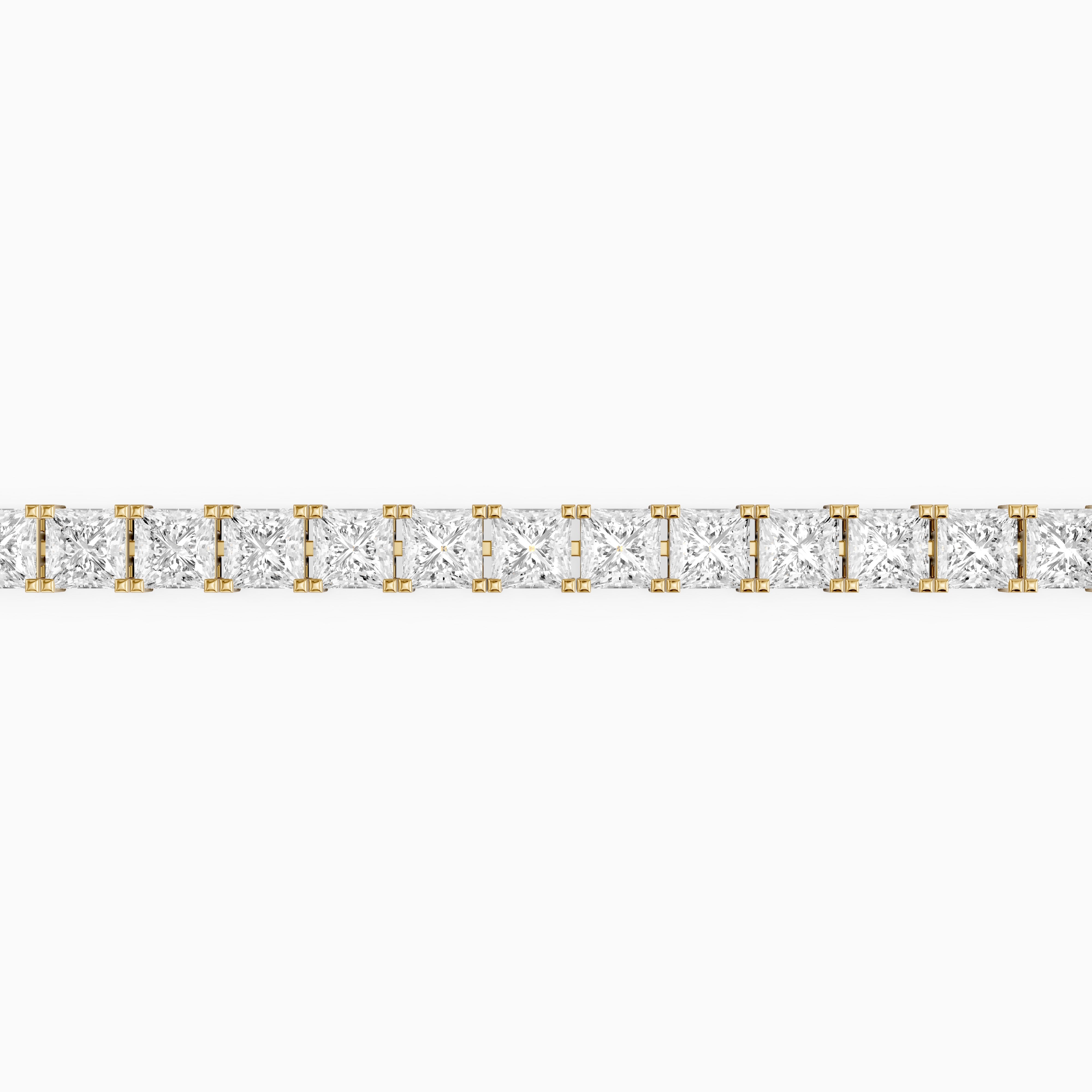 Olivia Princess Cut Lab Grown Diamond Tennis Bracelet