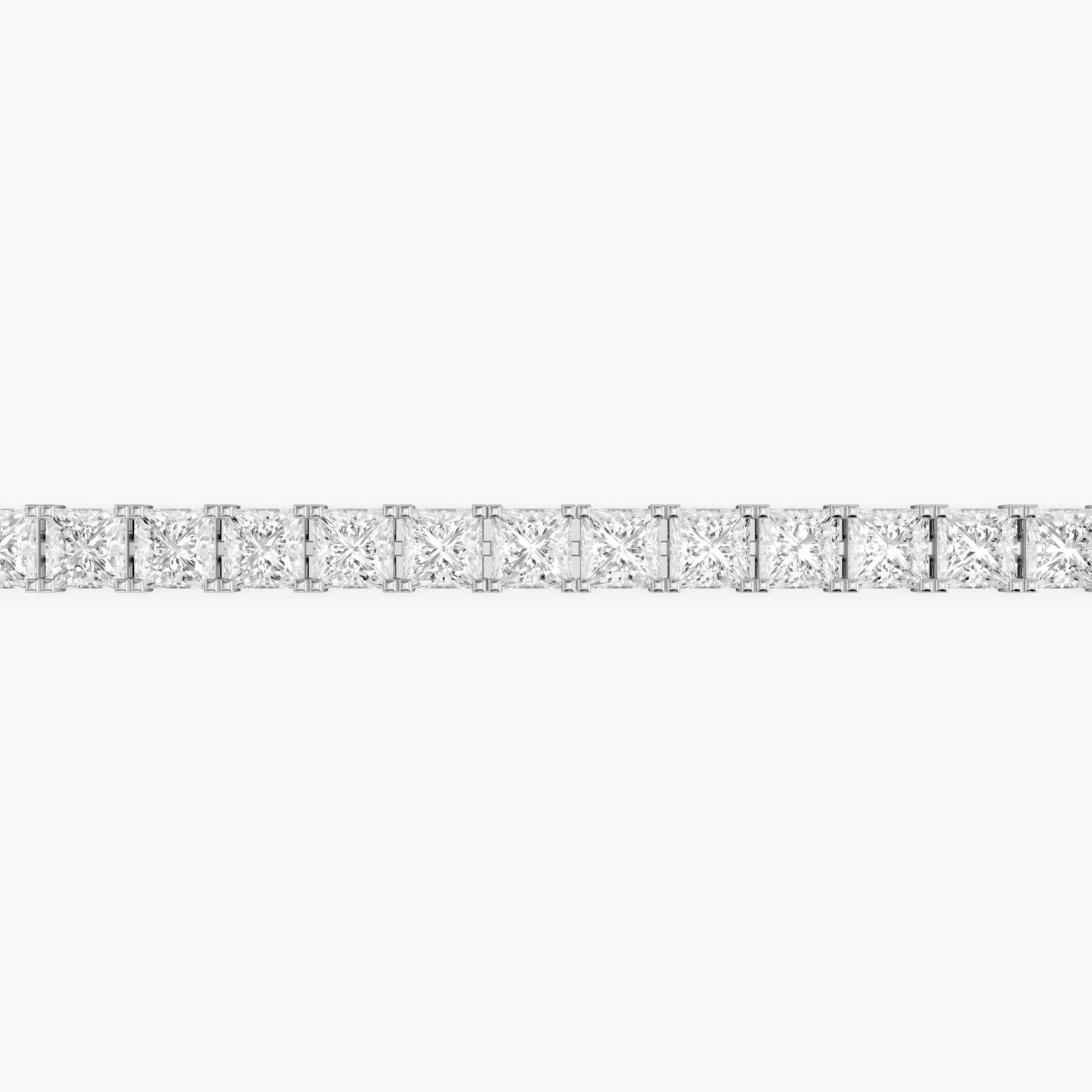 Olivia Princess Cut Lab Grown Diamond Tennis Bracelet