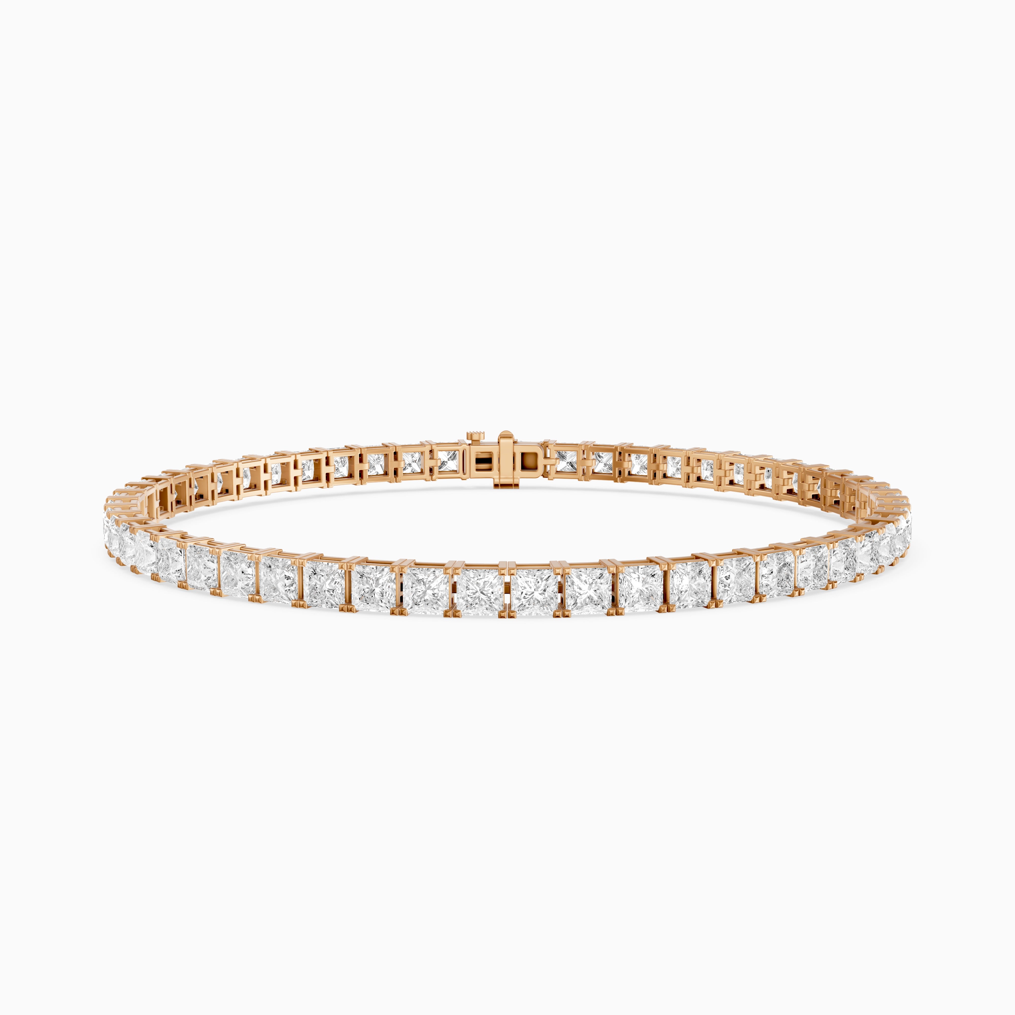 Olivia Princess Cut Lab Grown Diamond Tennis Bracelet