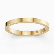 Greer Flat Standard Fit Plain Wedding Band