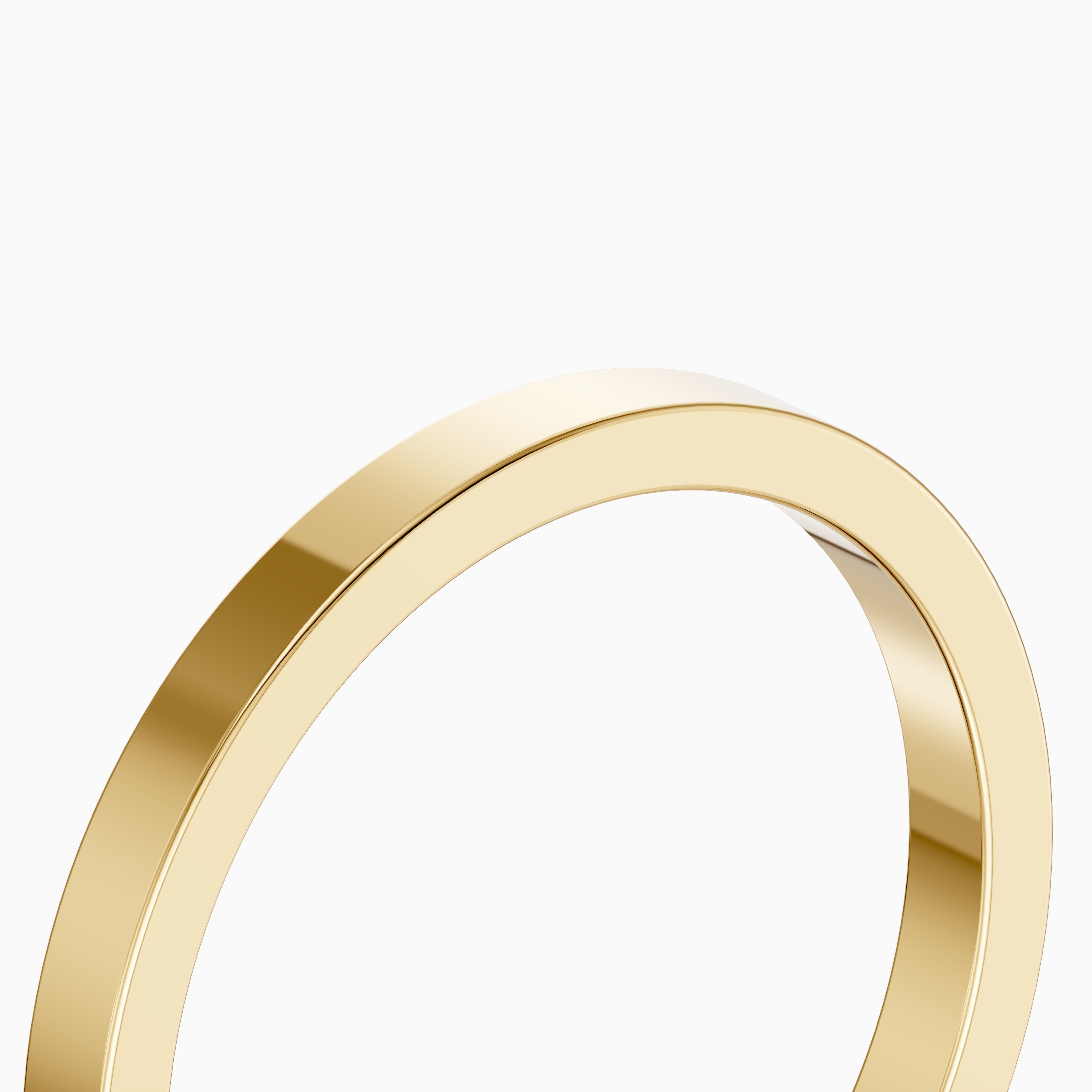 Greer Flat Standard Fit Plain Wedding Band