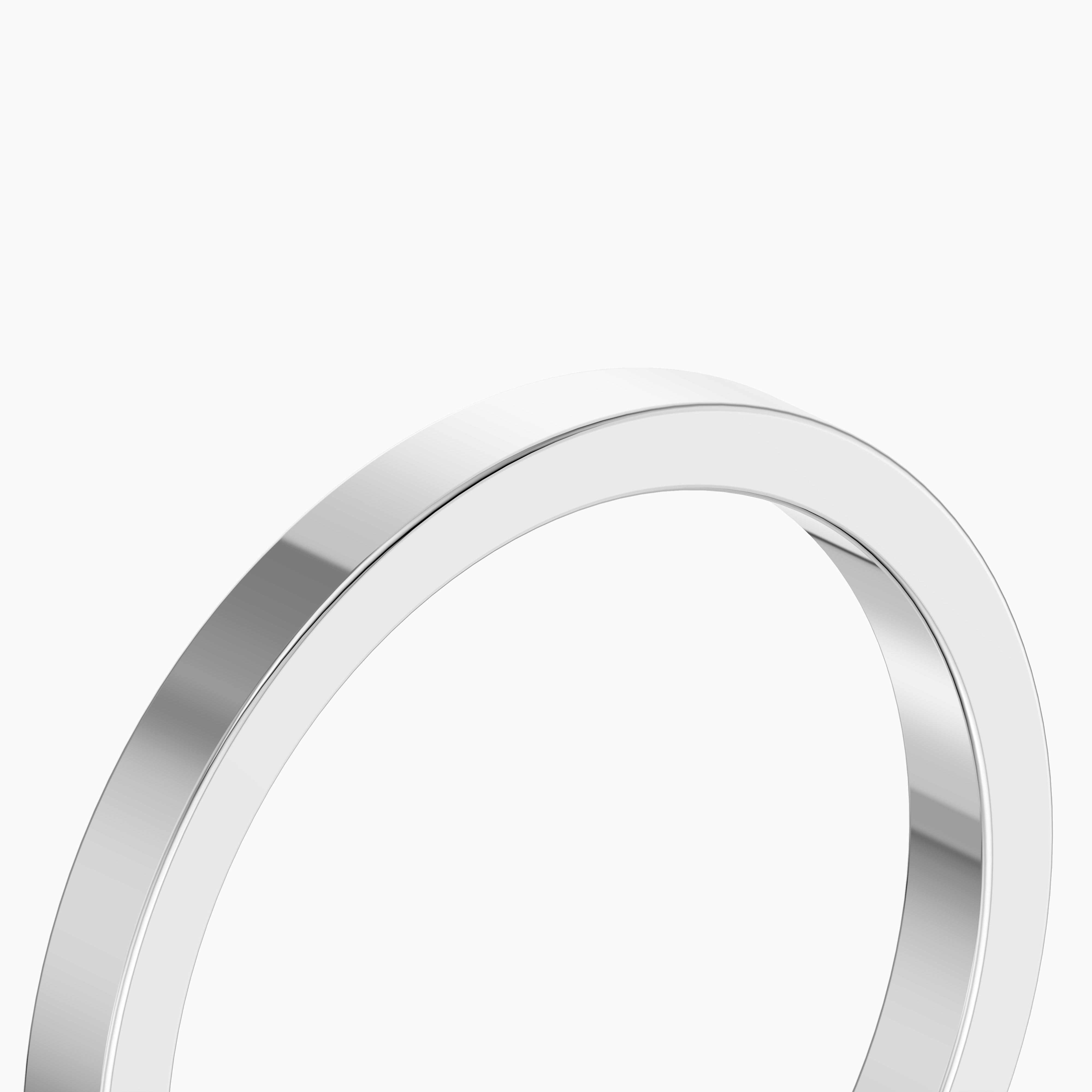 Greer Flat Standard Fit Plain Wedding Band