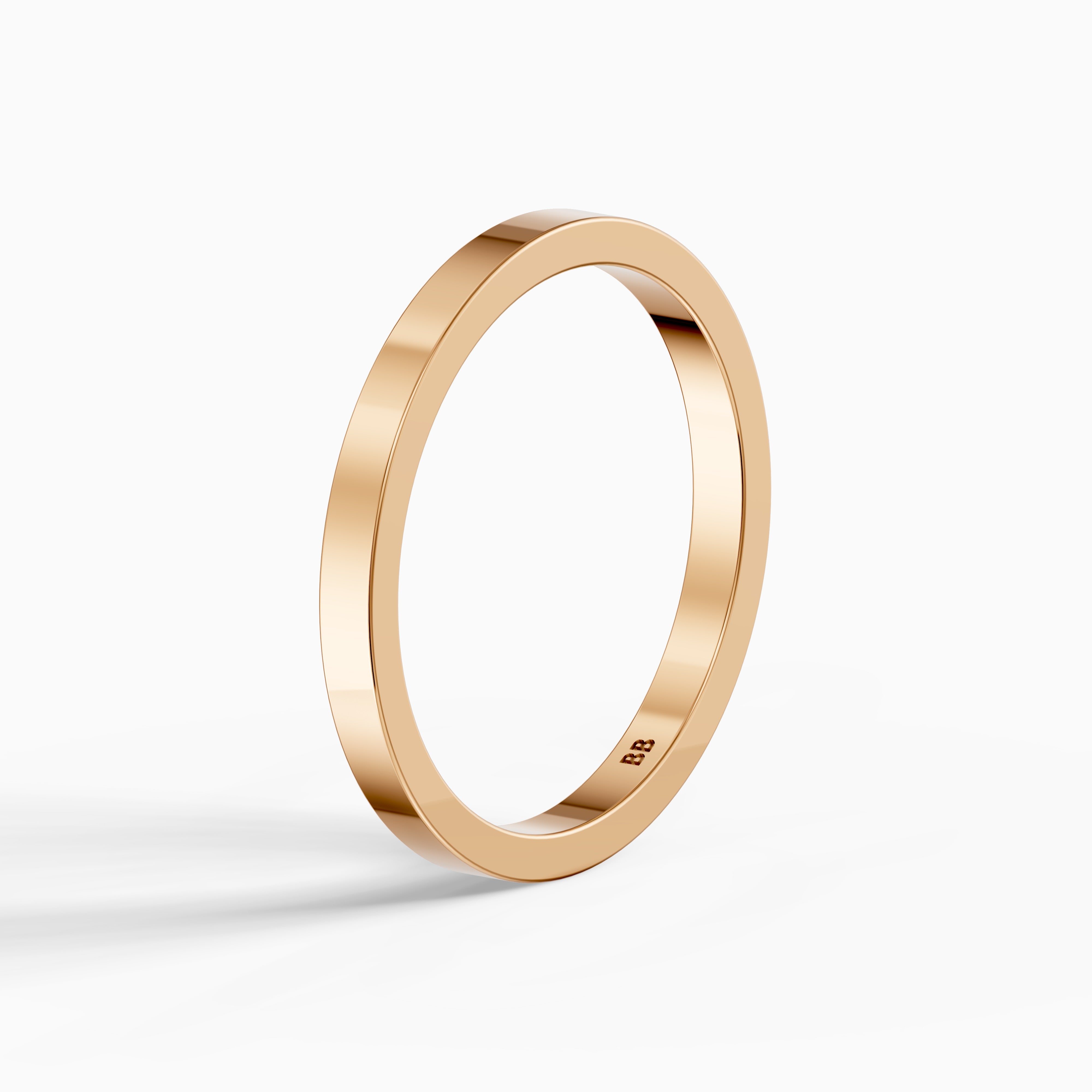 Greer Flat Standard Fit Plain Wedding Band