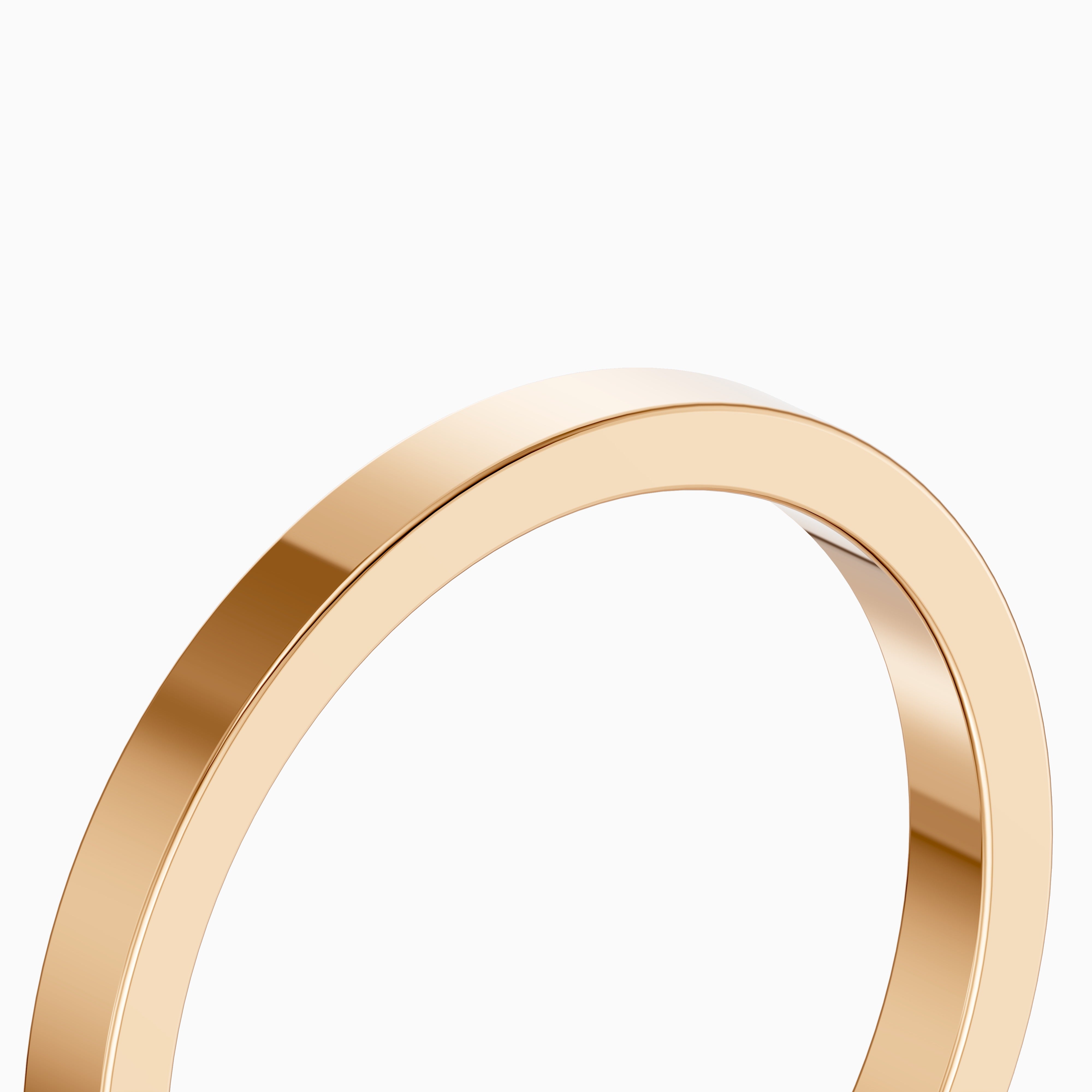 Greer Flat Standard Fit Plain Wedding Band
