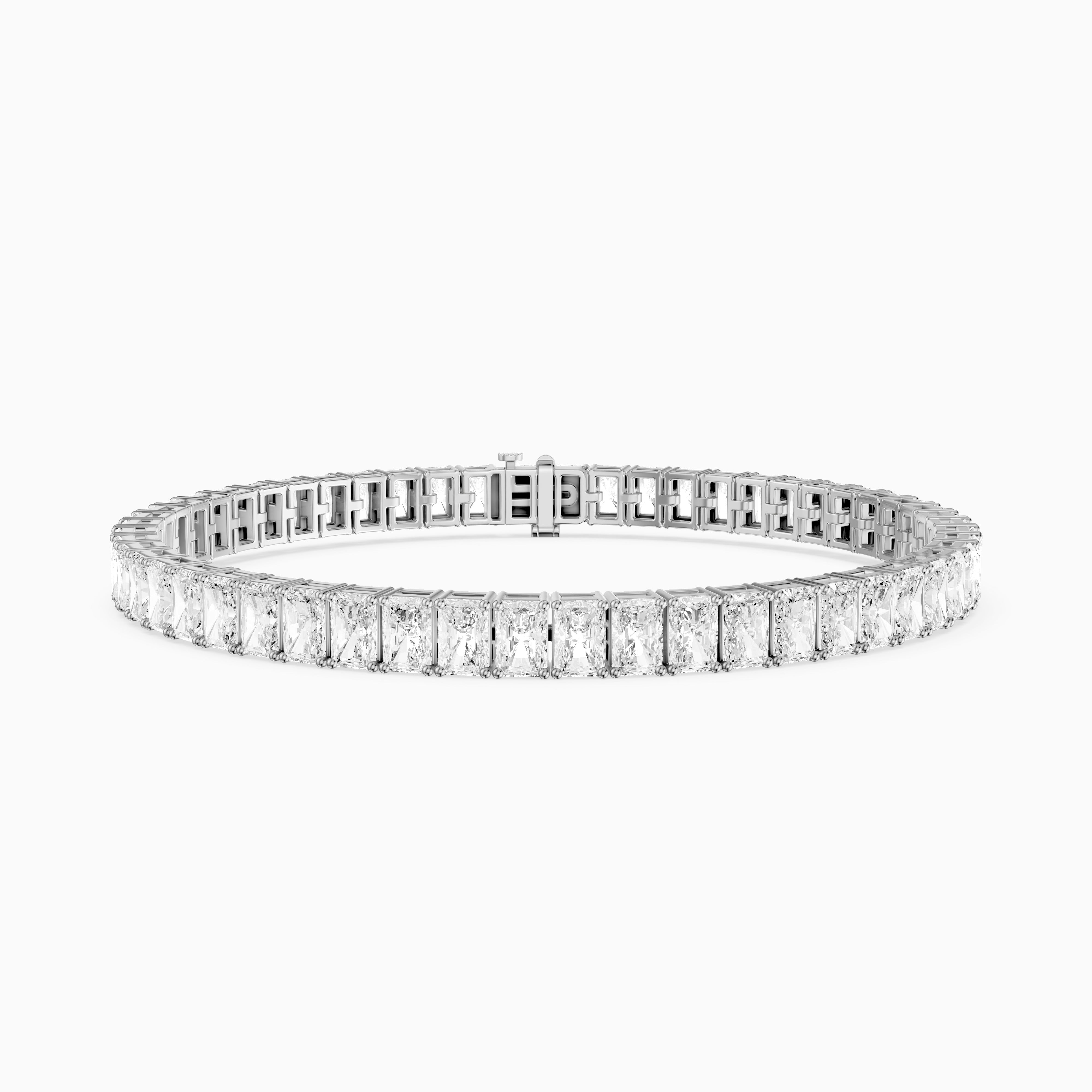 Grace Radiant Cut Lab Grown Diamond Tennis Bracelet