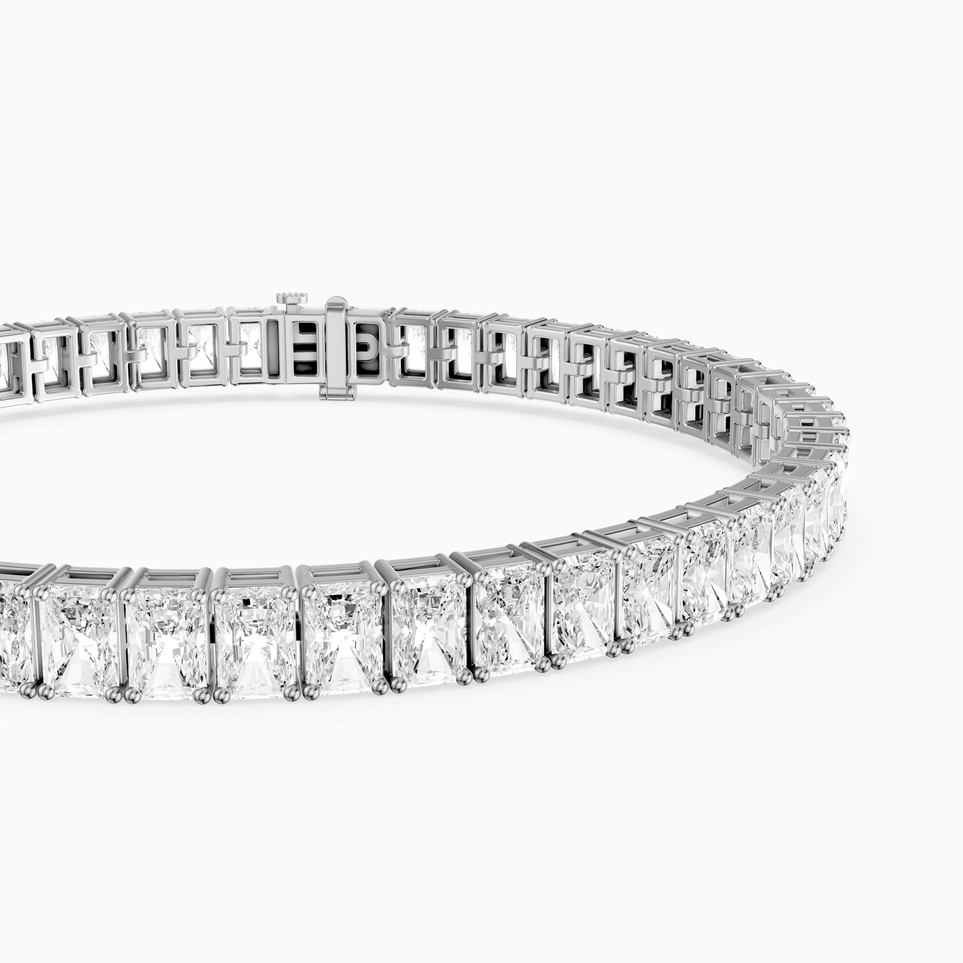 Grace Radiant Cut Lab Grown Diamond Tennis Bracelet