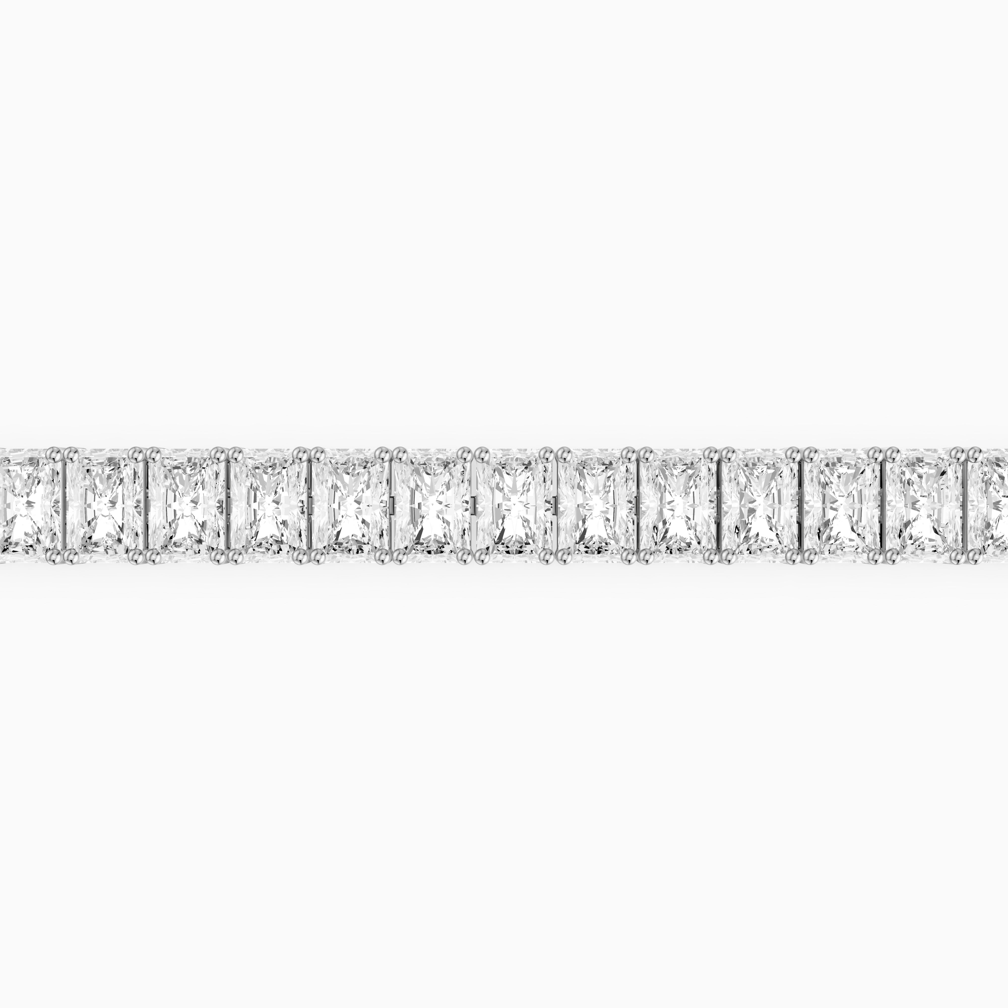 Grace Radiant Cut Lab Grown Diamond Tennis Bracelet