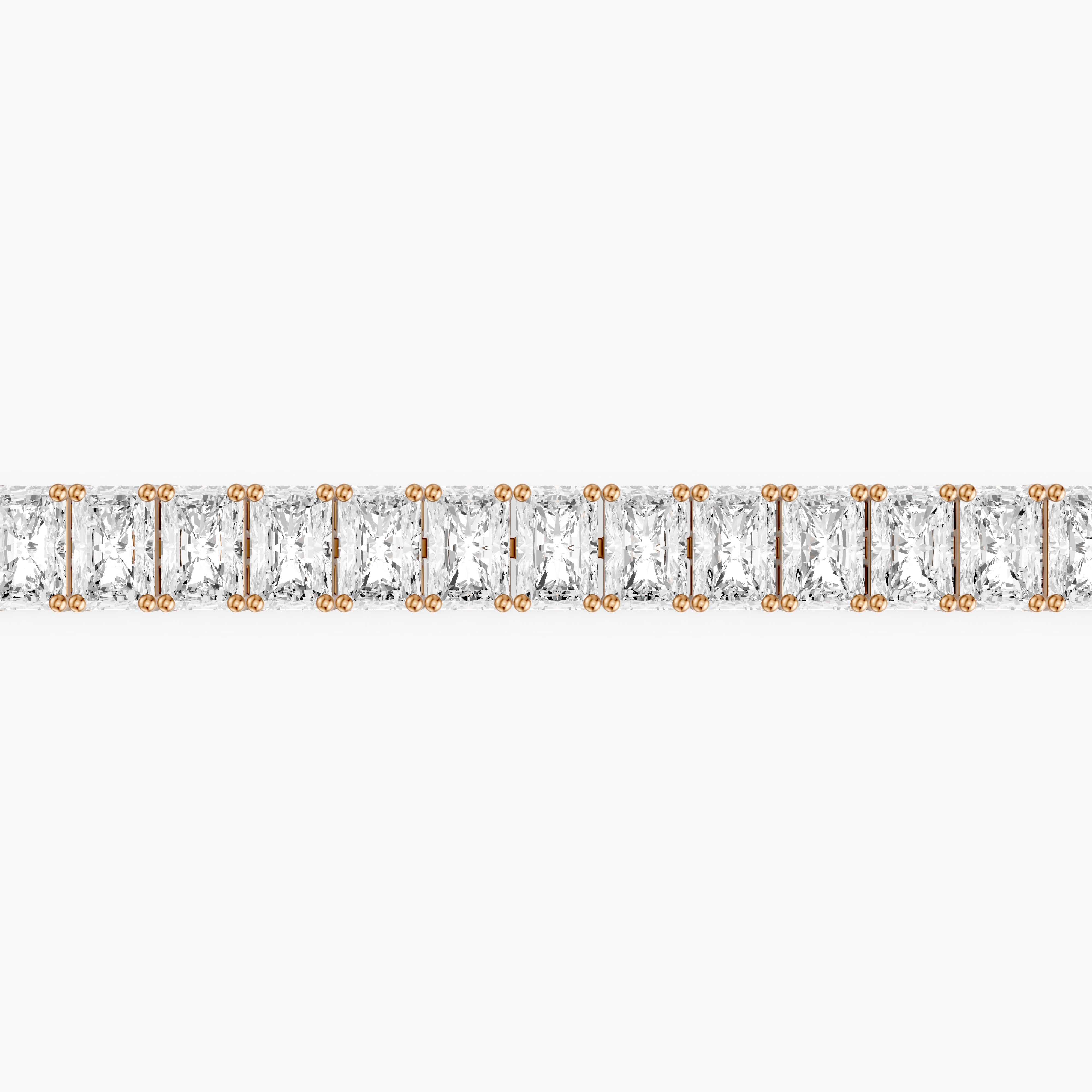 Grace Radiant Cut Lab Grown Diamond Tennis Bracelet